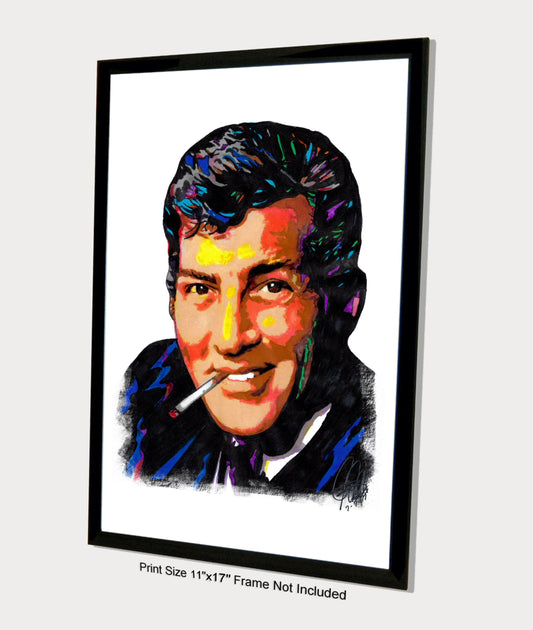 Dean Martin Singer Actor Rat Pack Music Poster Print Wall Art 11x17