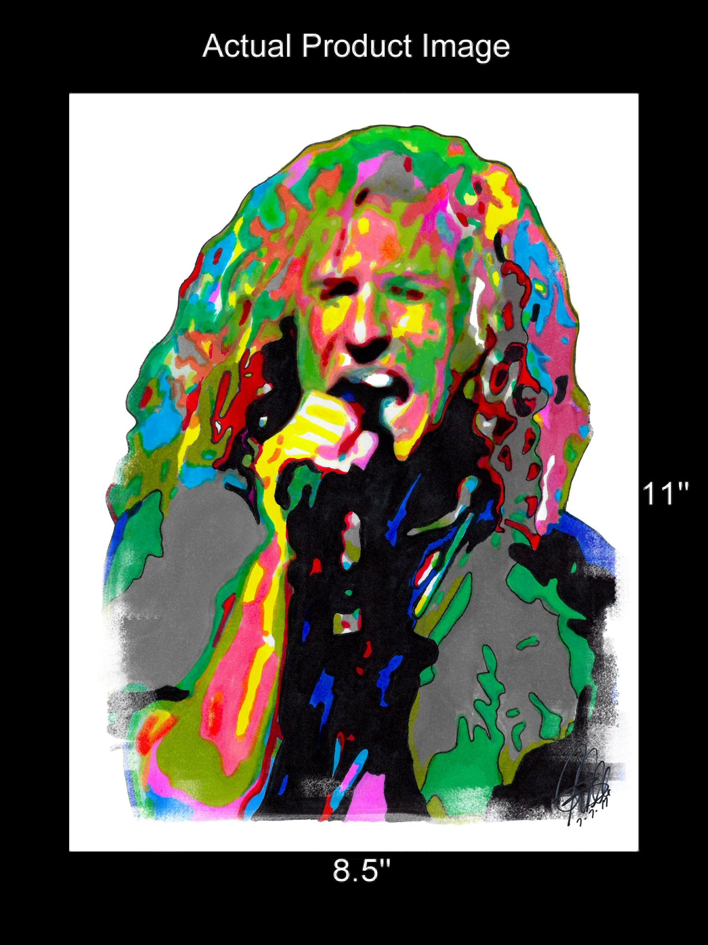 Sammy Hagar Singer Van Halen Montrose Rock Music Poster Print Wall Art 8.5x11