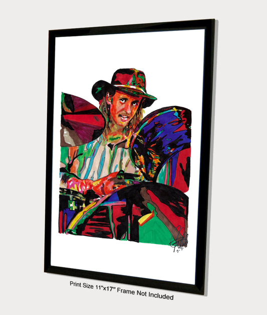 Butch Trucks Allman Brothers Band Drums Music Poster Print Wall Art 11x17