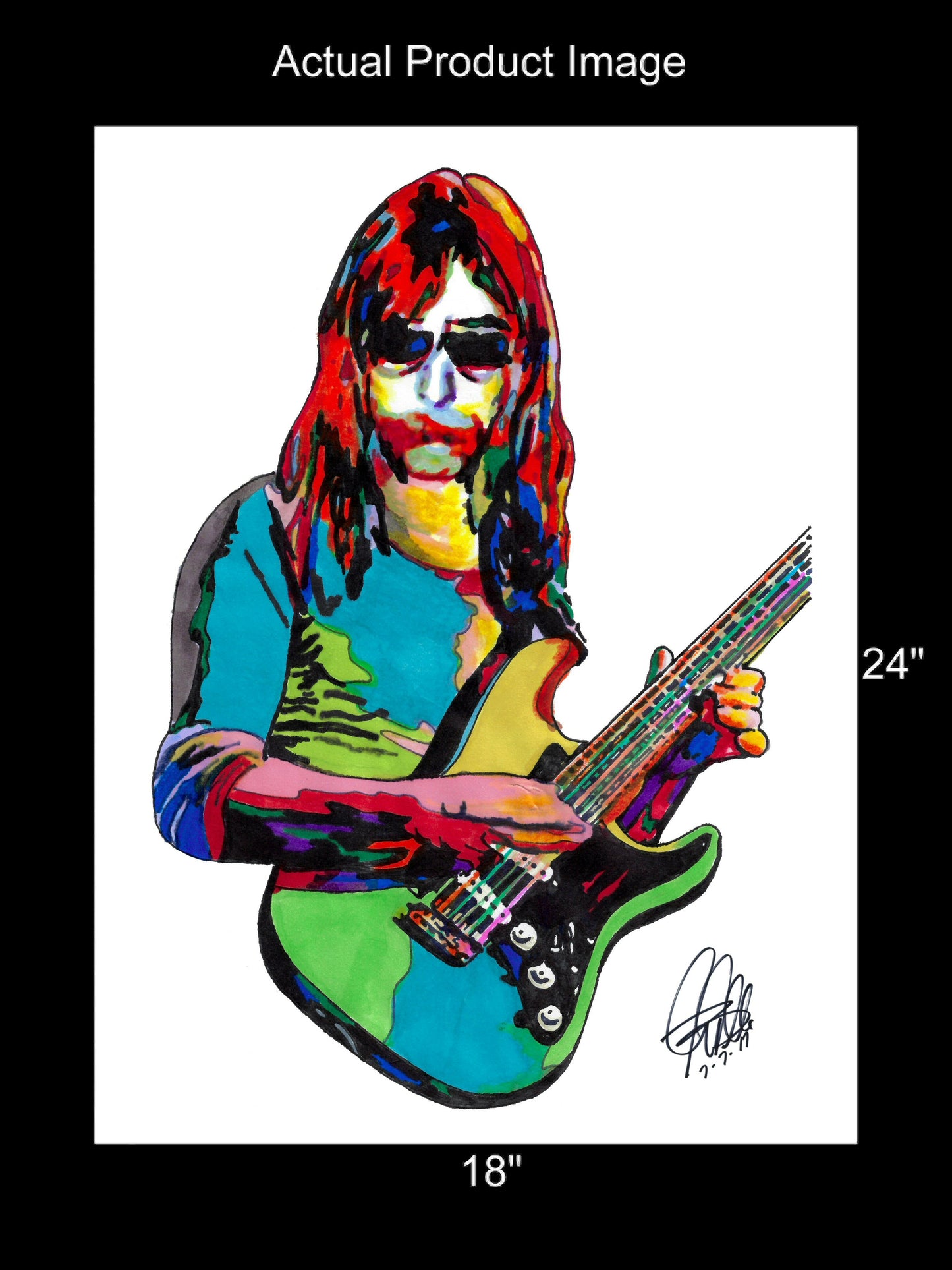 Jeff Skunk Baxter Guitar Rock Music Poster Print Wall Art 18x24