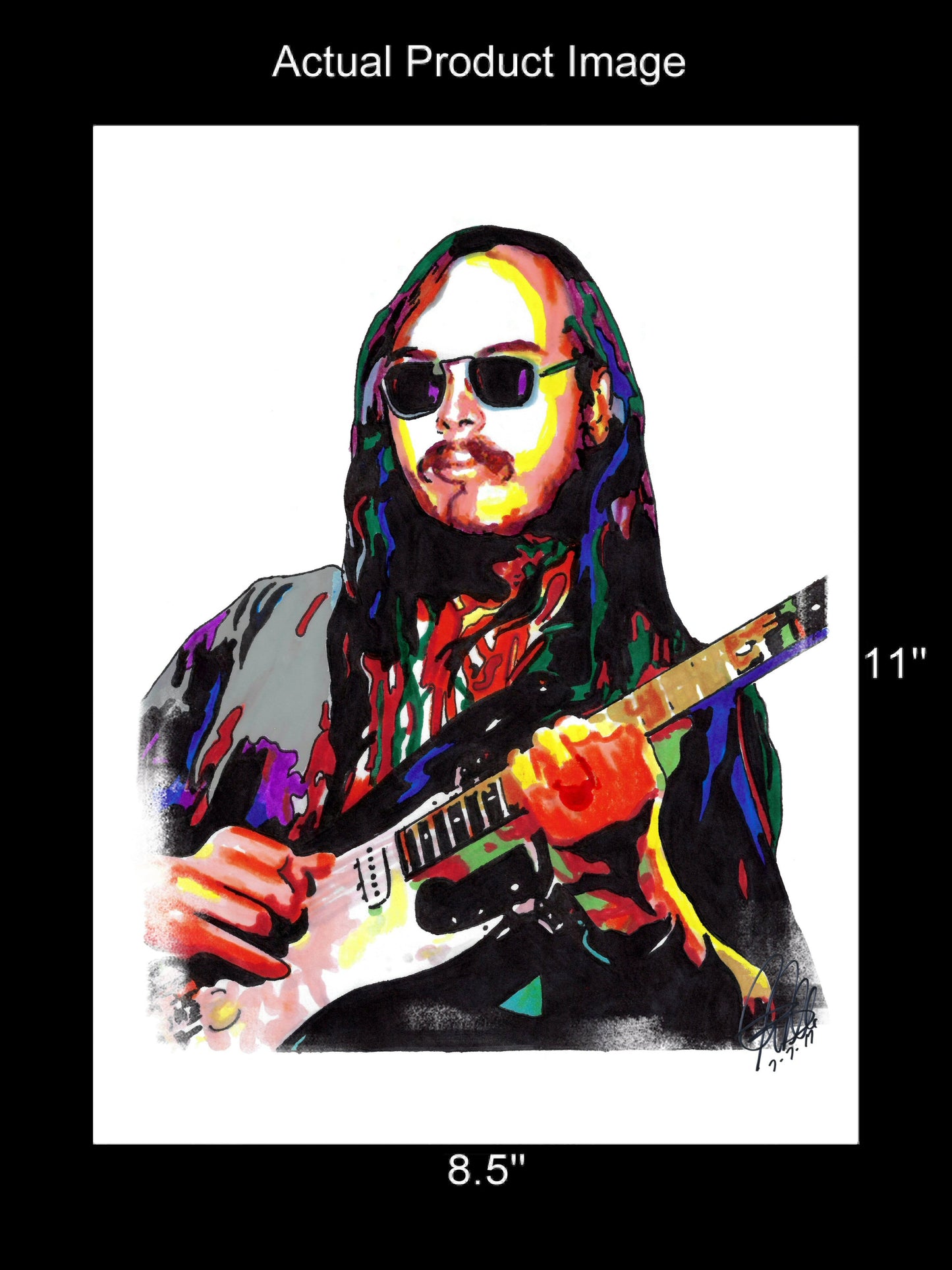 Walter Becker Steely Dan Jazz Guitar Rock Music Poster Print Wall Art 8.5x11