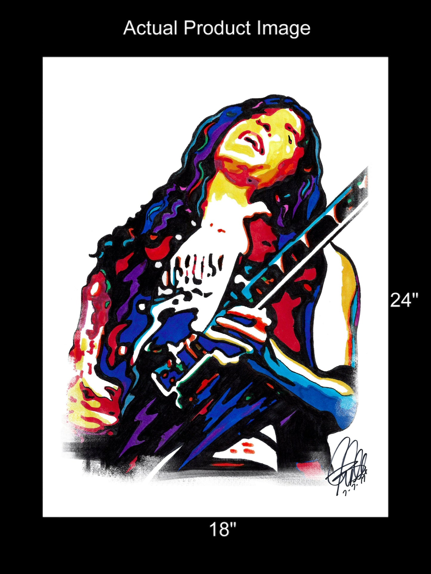 Marty Friedman Megadeth Guitar Thrash Metal Music Print Poster Wall Art 18x24