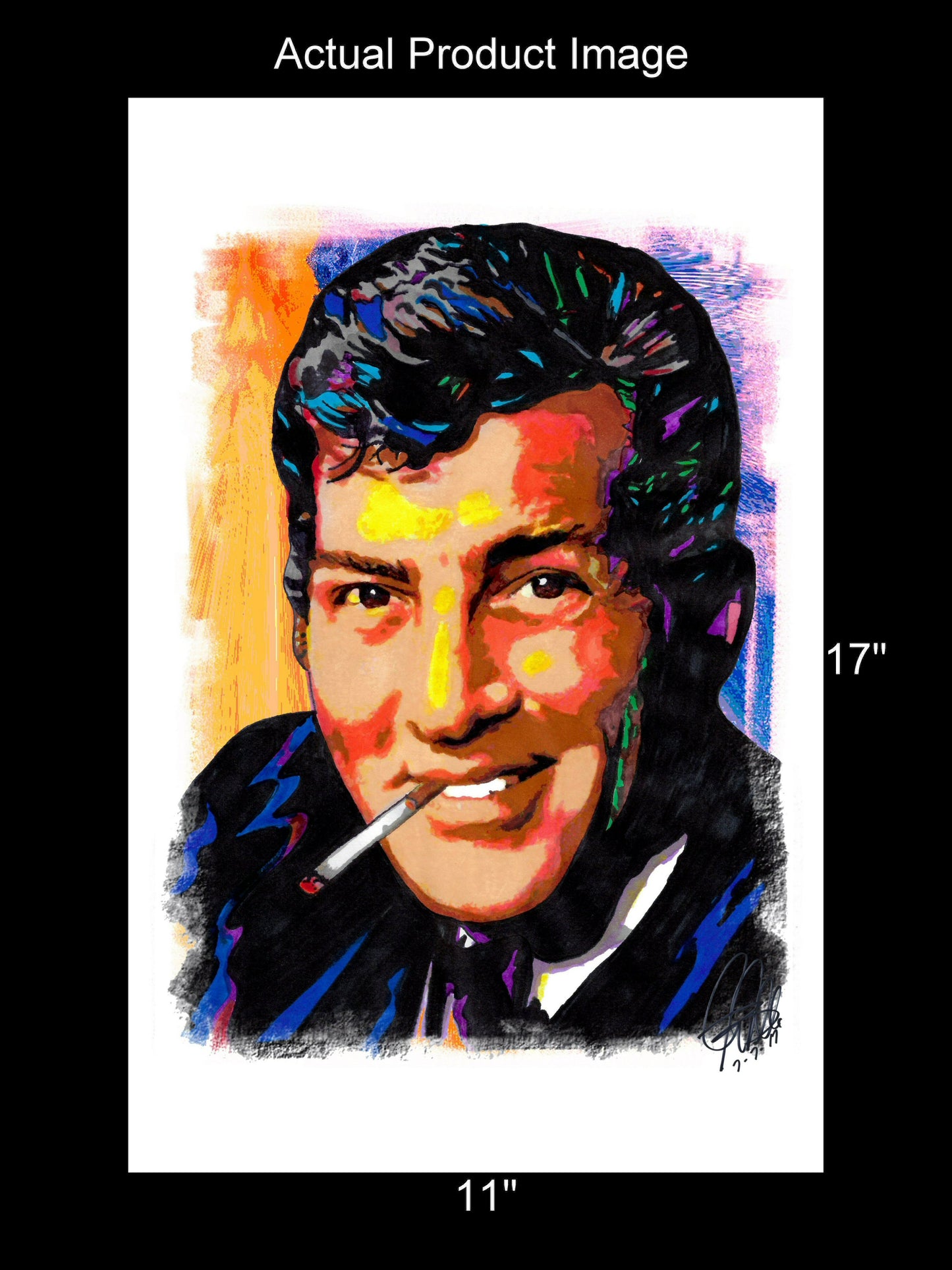 Dean Martin Singer Rat Pack Music Poster Print Wall Art 11x17