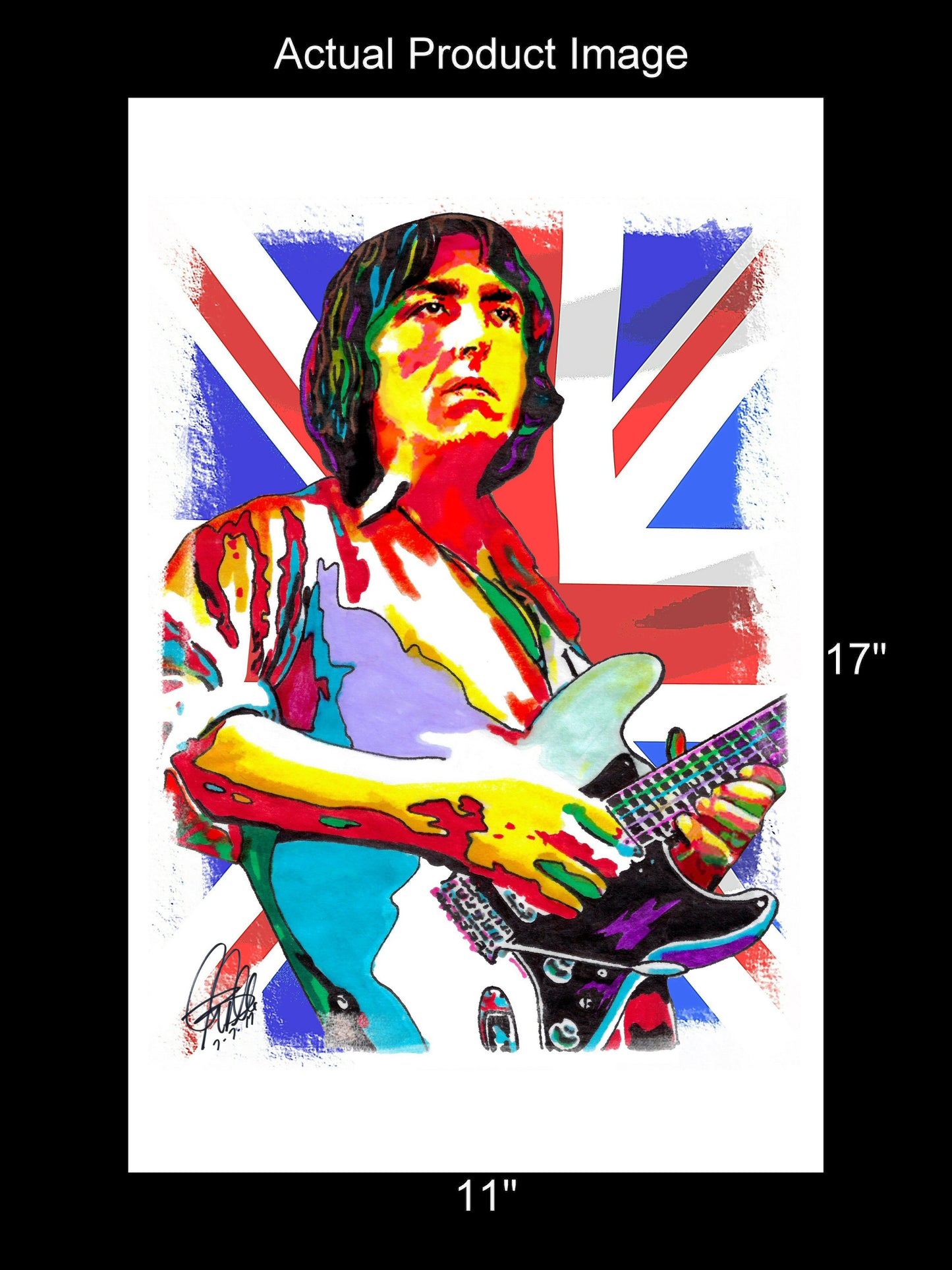 Allan Holdsworth Guitar Jazz Fusion Music Print Poster Wall Art 11x17