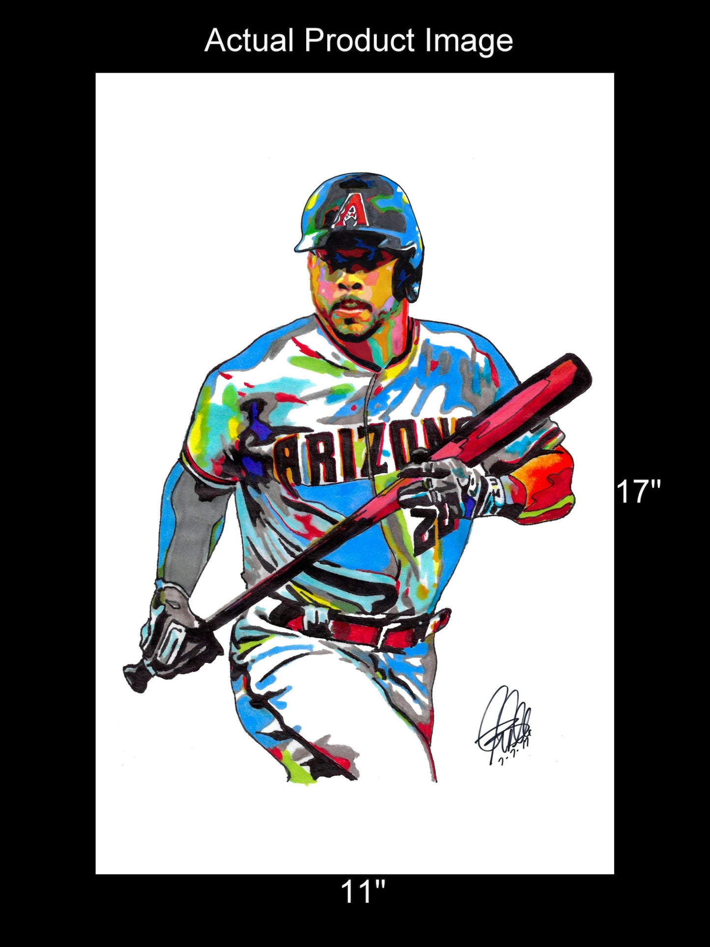 Tommy Pham Arizona Diamondbacks Baseball Outfielder Poster Print Wall Art 11x17