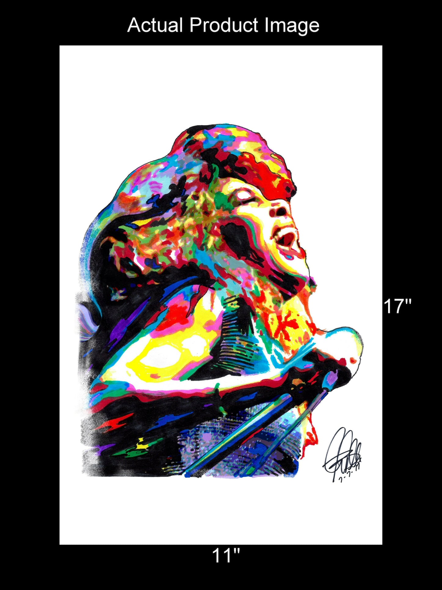 Tina Turner Singer Rock Soul Music Poster Print Wall Art 11x17