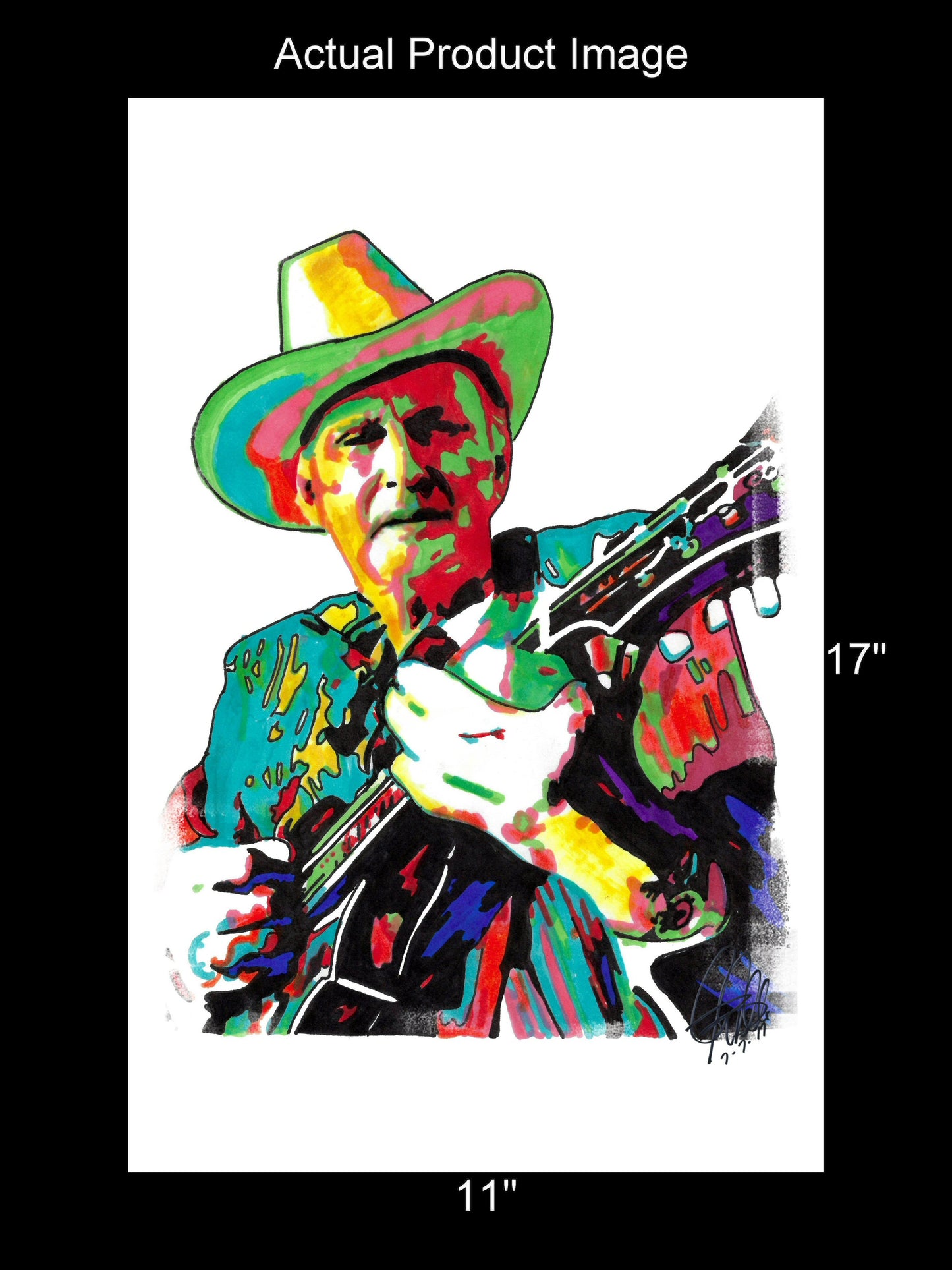 Bill Monroe Mandolin Bluegrass Country Music Poster Print Wall Art 11x17