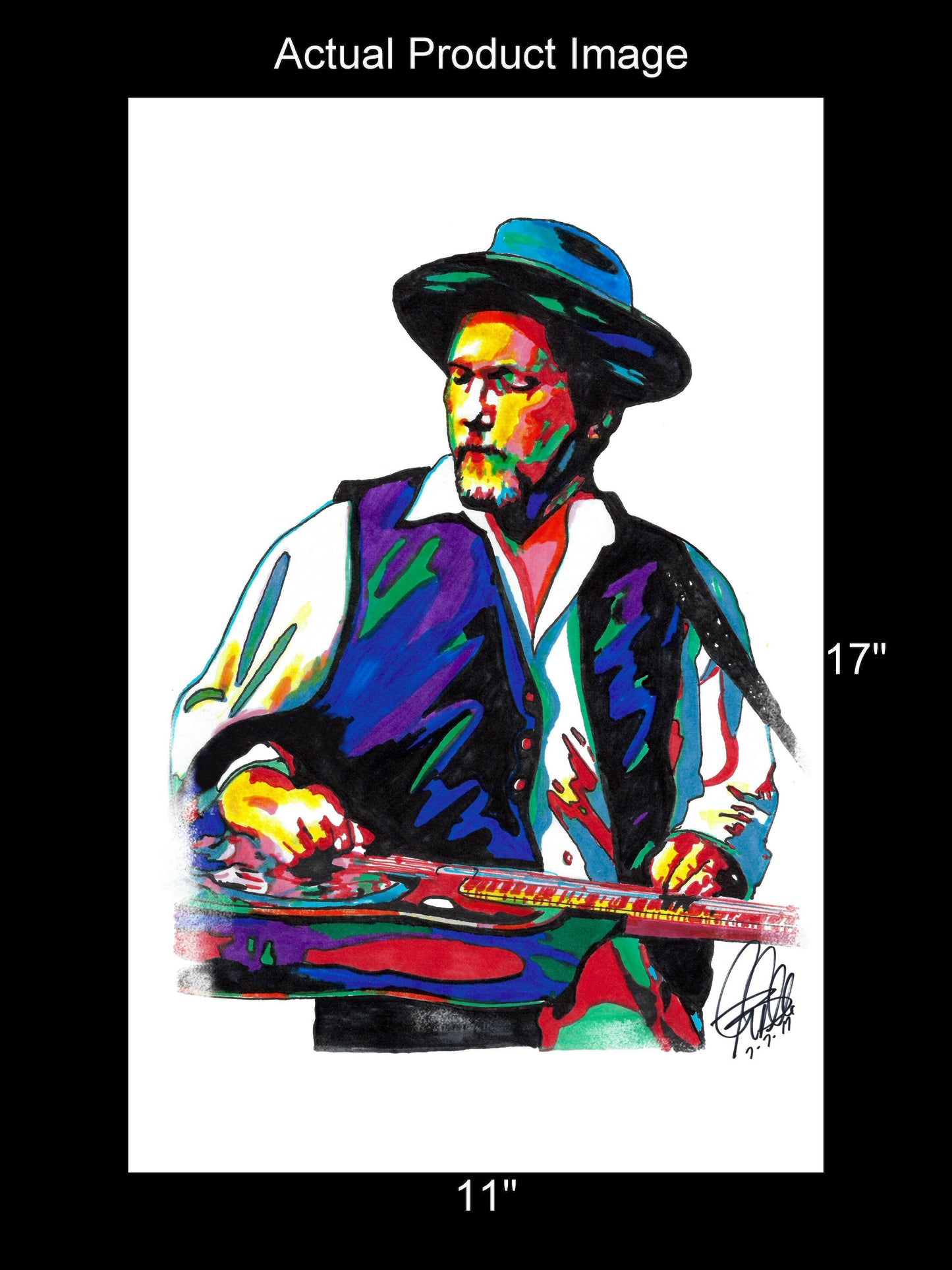 Jerry Douglas Dobro Bluegrass Country Music Poster Print Wall Art 11x17