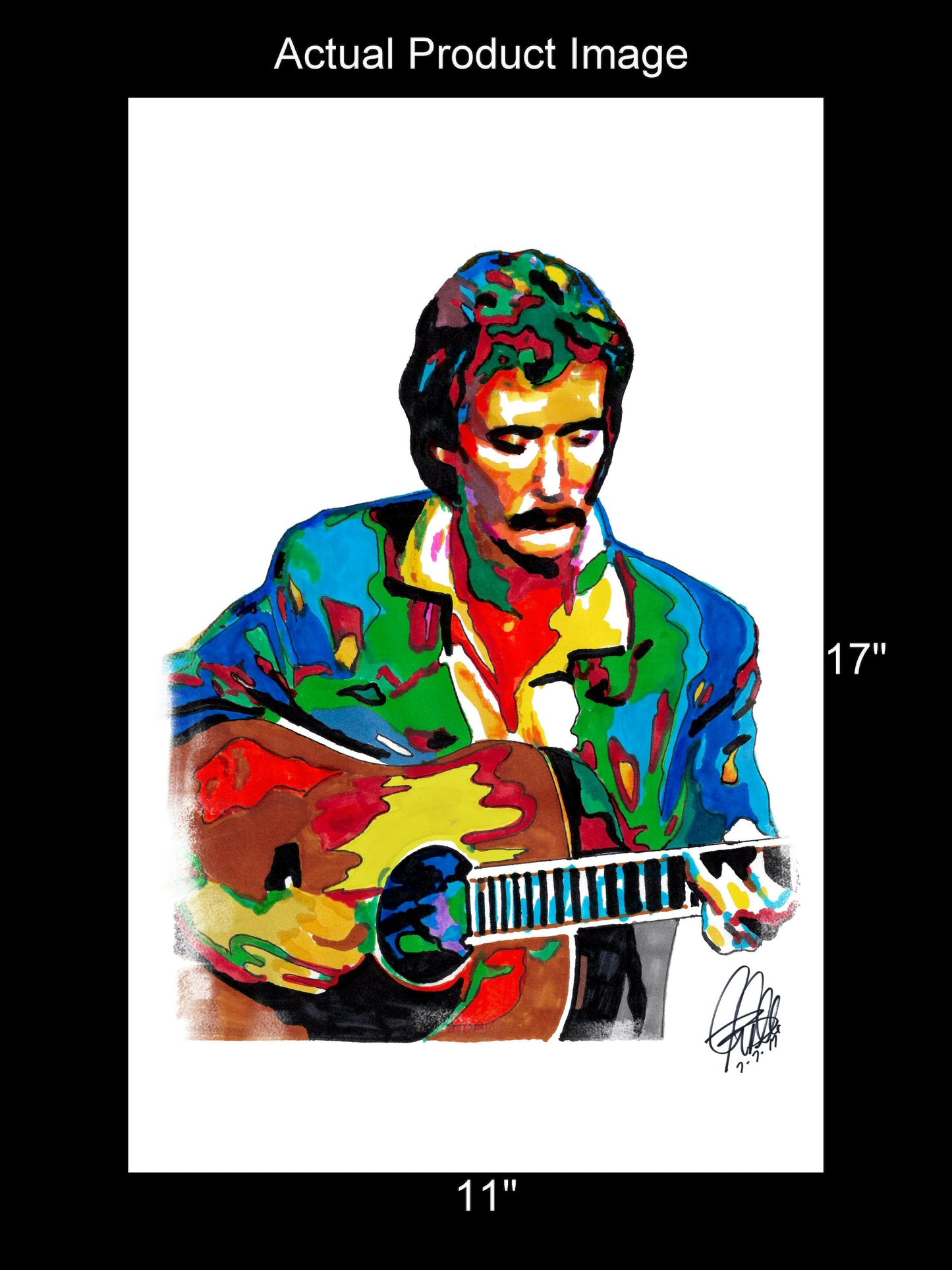 Tony Rice Guitar Bluegrass Music Poster Print Wall Art 11x17