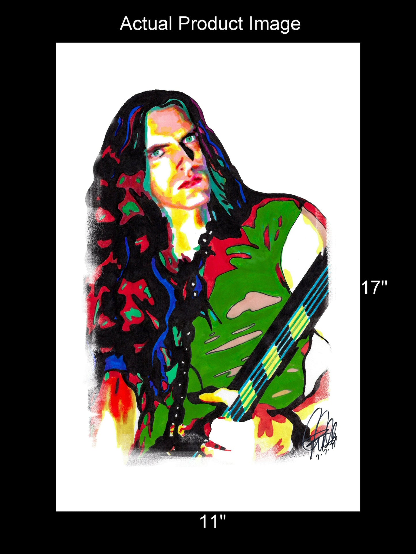 Peter Steele Type O Negative Bass Metal Music Print Poster Wall Art 11x17