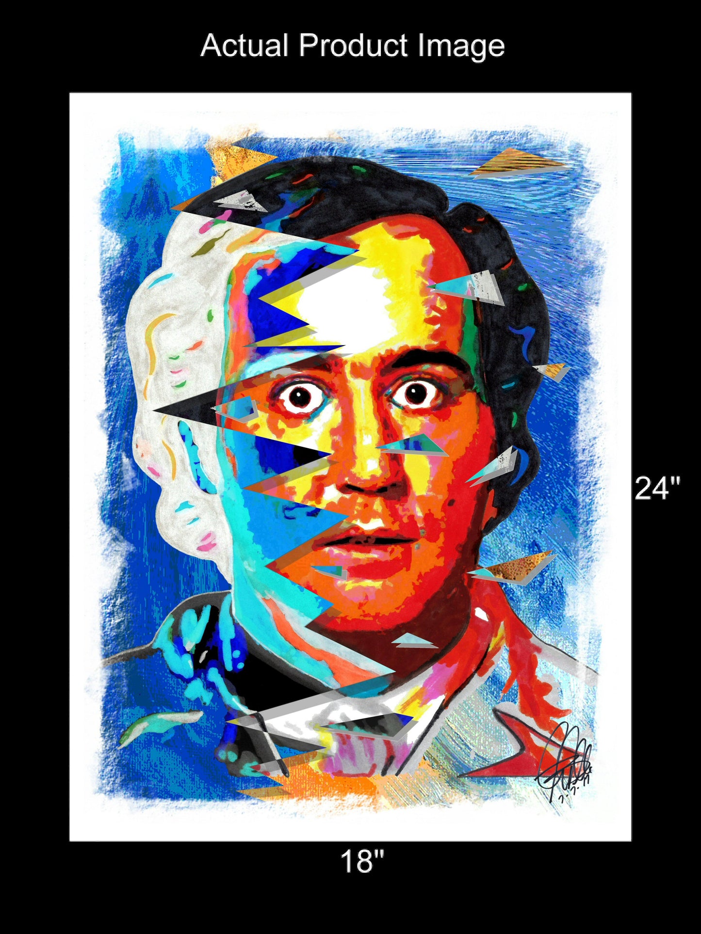 Andy Kaufman Taxi Comedy Man on the Moon Poster Print Wall Art 18x24
