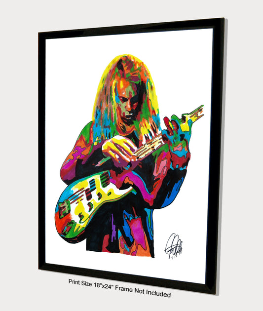 Billy Sheehan Bass Rock Music Poster Print Wall Art 18x24