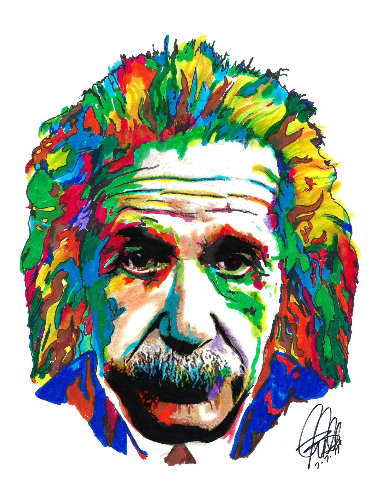 Albert Einstein Science Physics Poster Print Wall Art 18x24