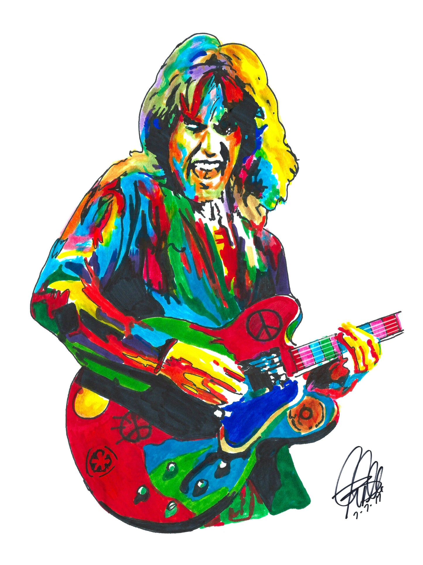 Alvin Lee Ten Years After Guitar Rock Music Poster Print Wall Art 18x24