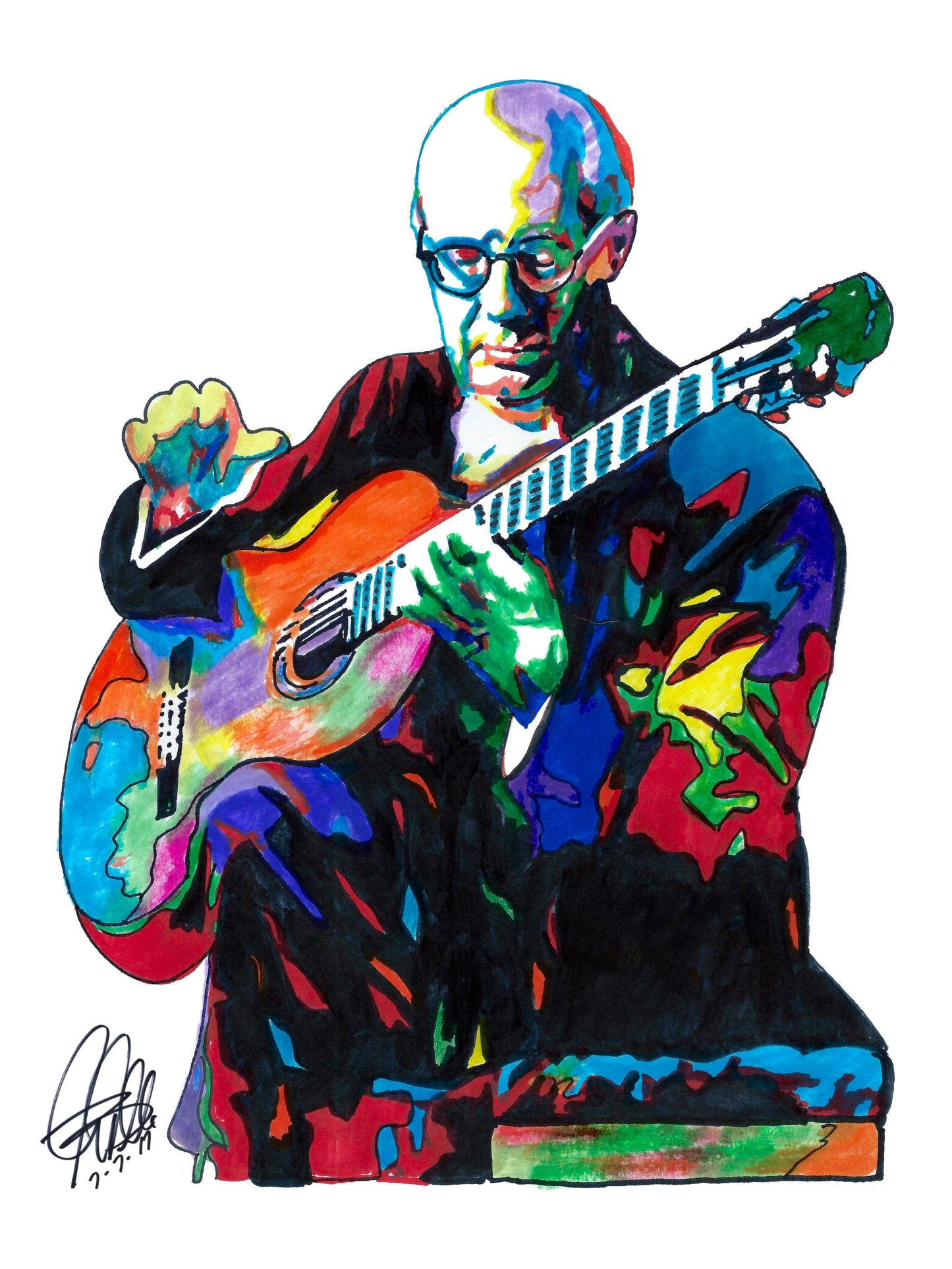 Andres Segovia Classical Spanish Guitar Music Poster Print Wall 8.5x11