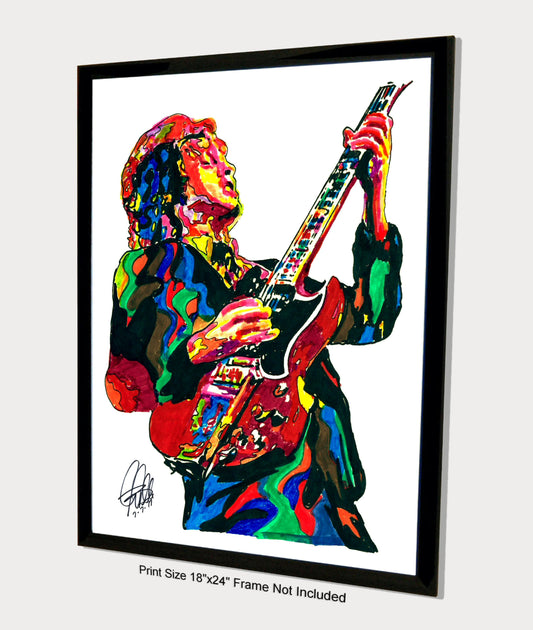 Angus Young ACDC Guitar Hard Rock Music Poster Print Wall Art 18x24