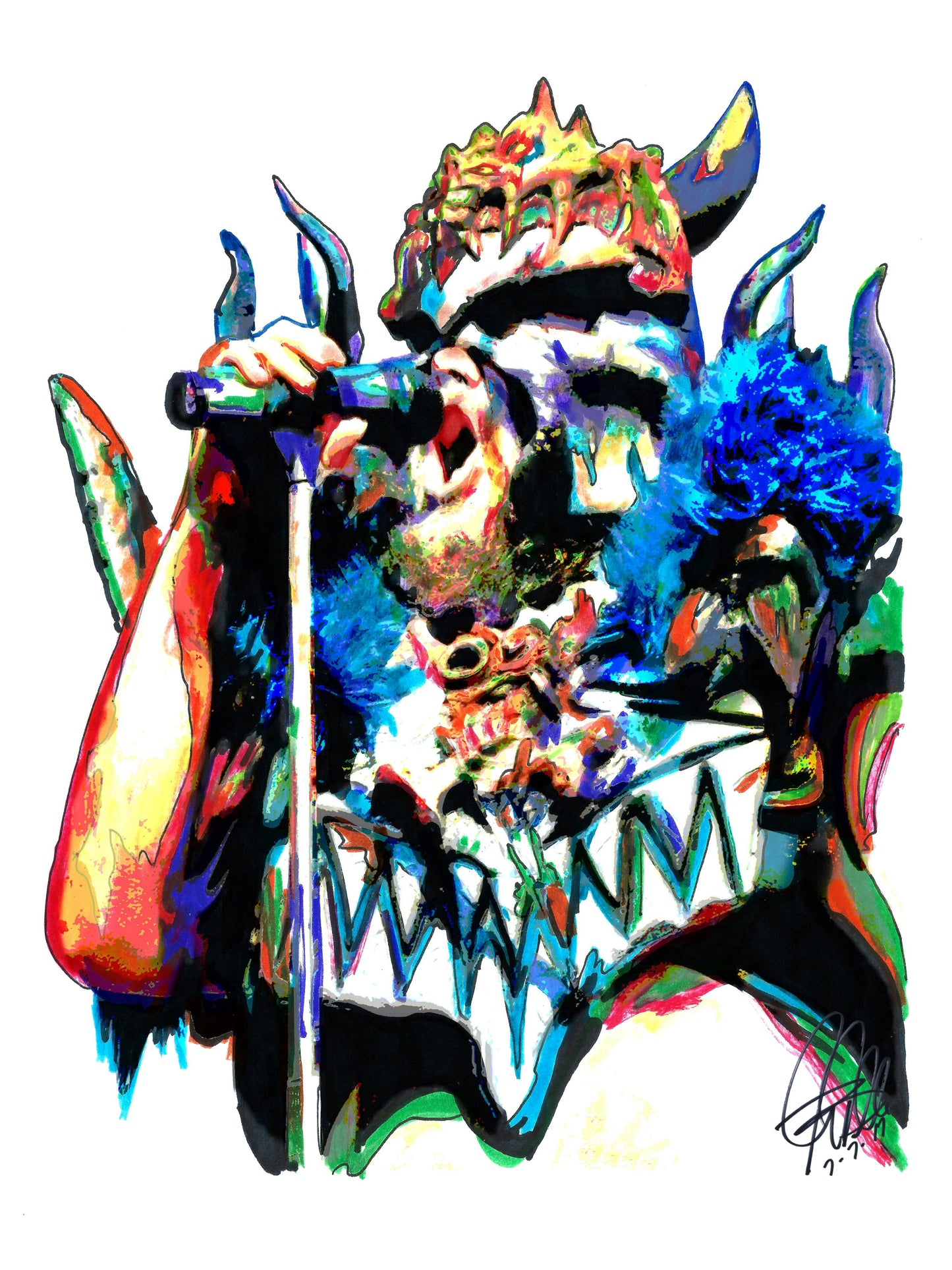 Blothar GWAR Thrash Metal Rock Print Poster Wall Art 18x24