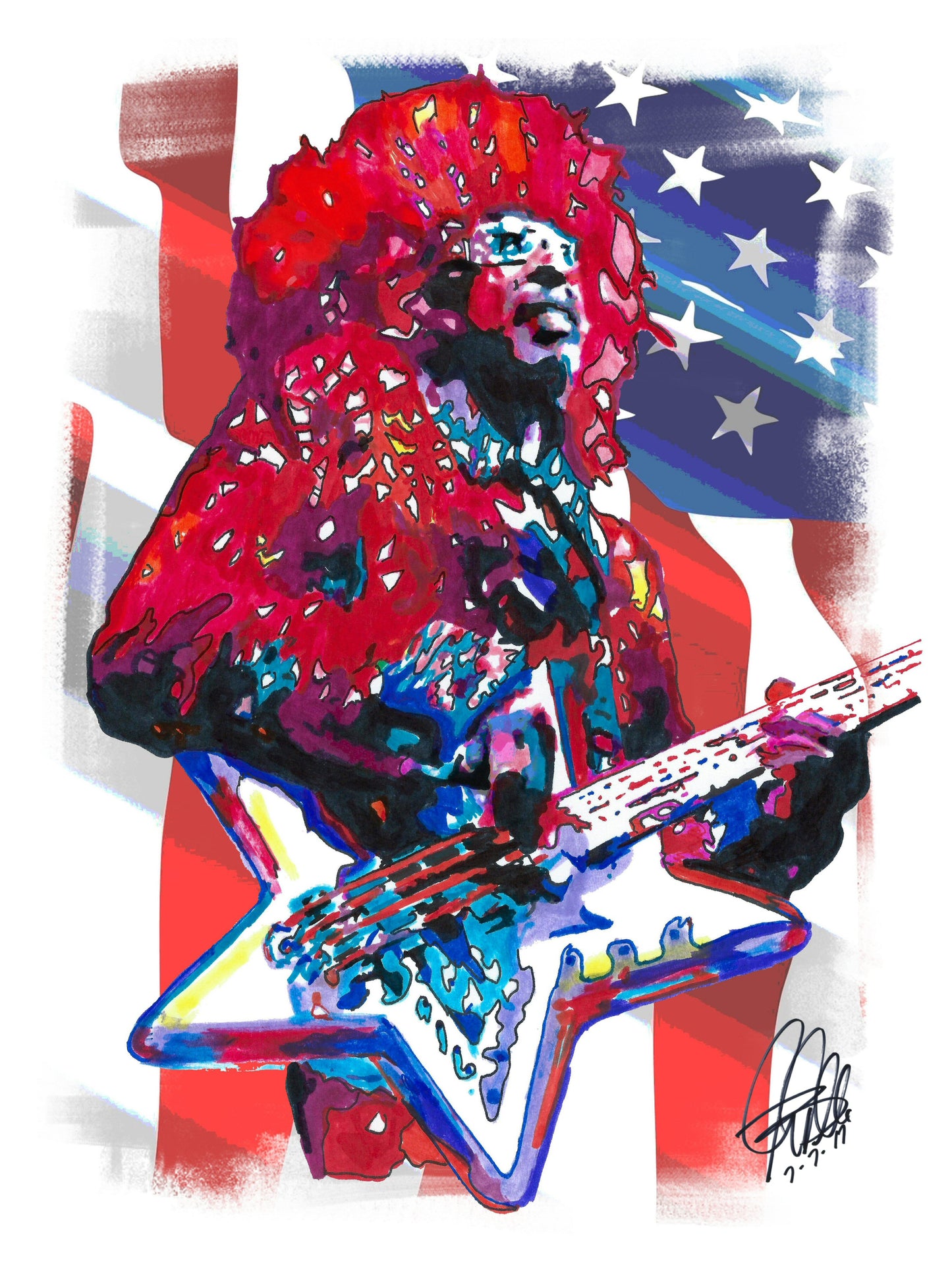 Bootsy Collins Parliament Funkadelic Bass Music Print Poster Wall Art 18x24