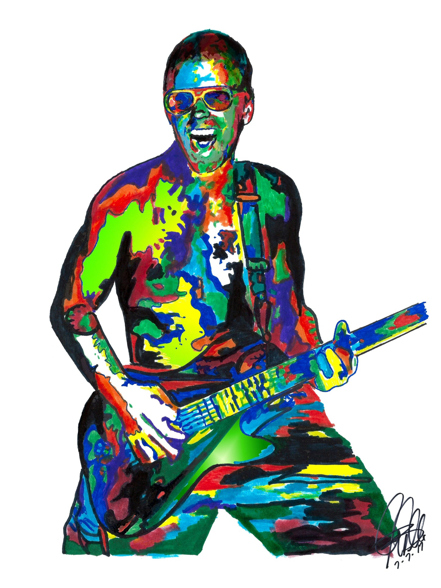 Bradley Nowell Sublime Singer Guitar Rock Music Poster Print Wall Art 8.5x11