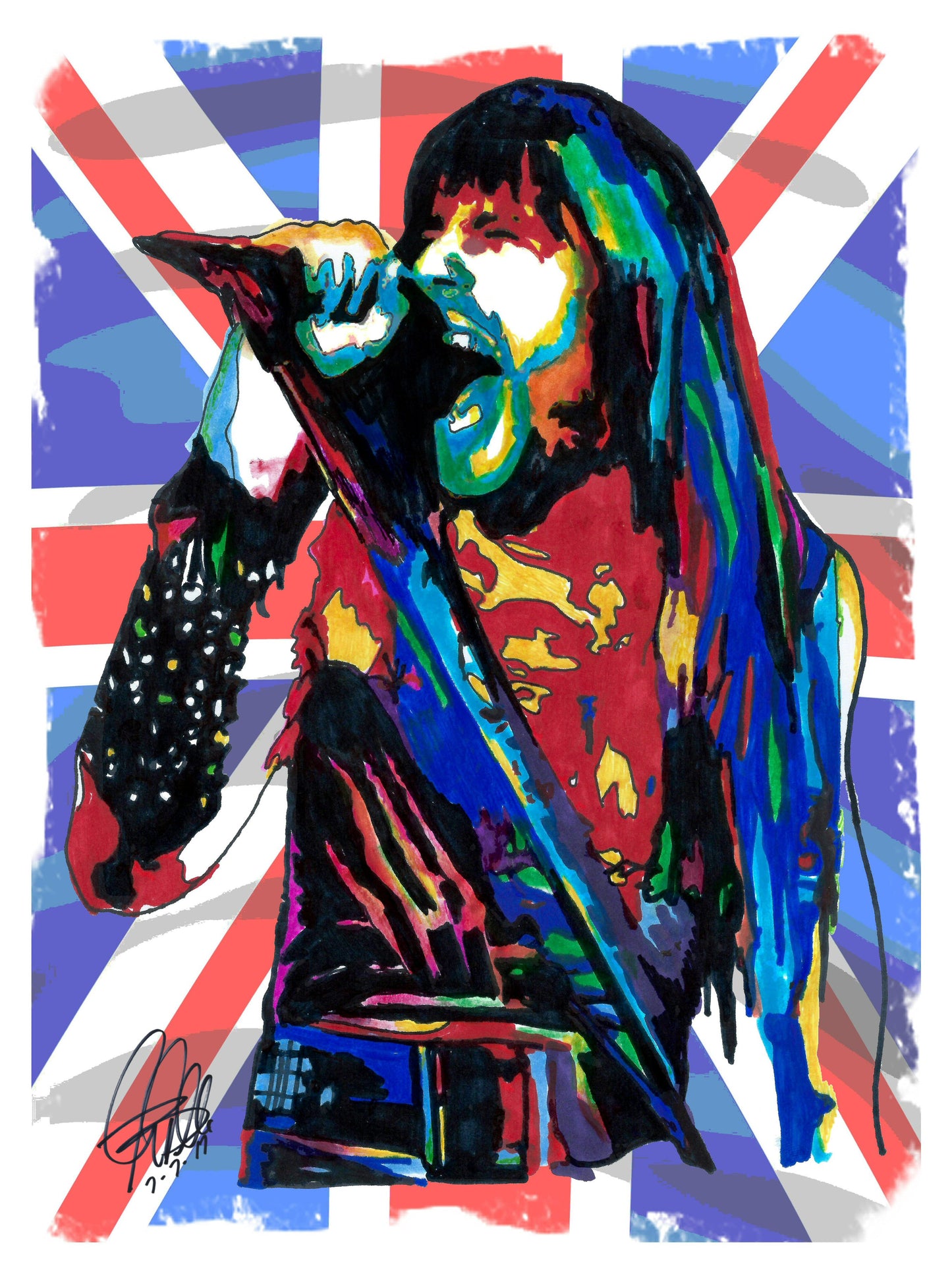 Bruce Dickinson Iron Maiden Singer Rock Music Poster Print Wall Art 18x24