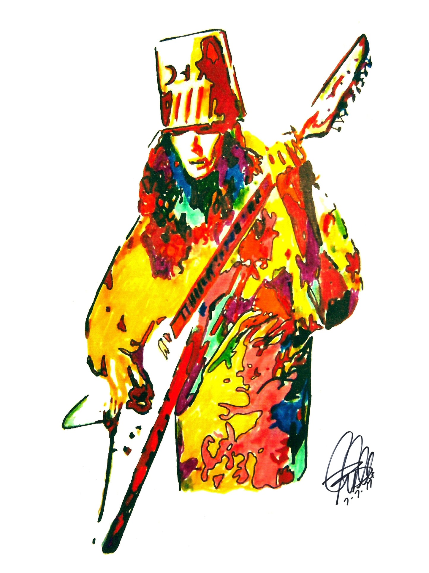 Buckethead Guitar Prog Metal Rock Music Poster Print Wall Art 18x24