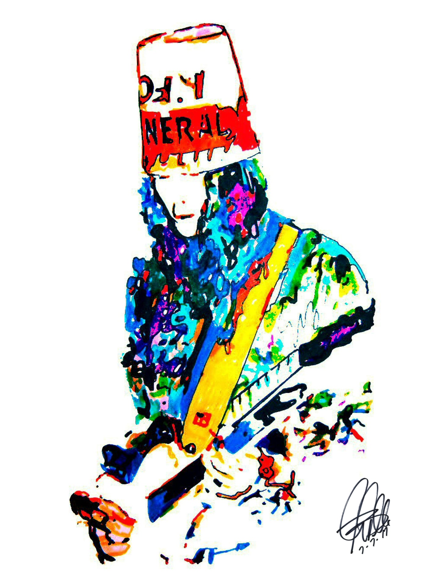 Buckethead Guitar Rock Metal Music Poster Print Wall Art 18x24