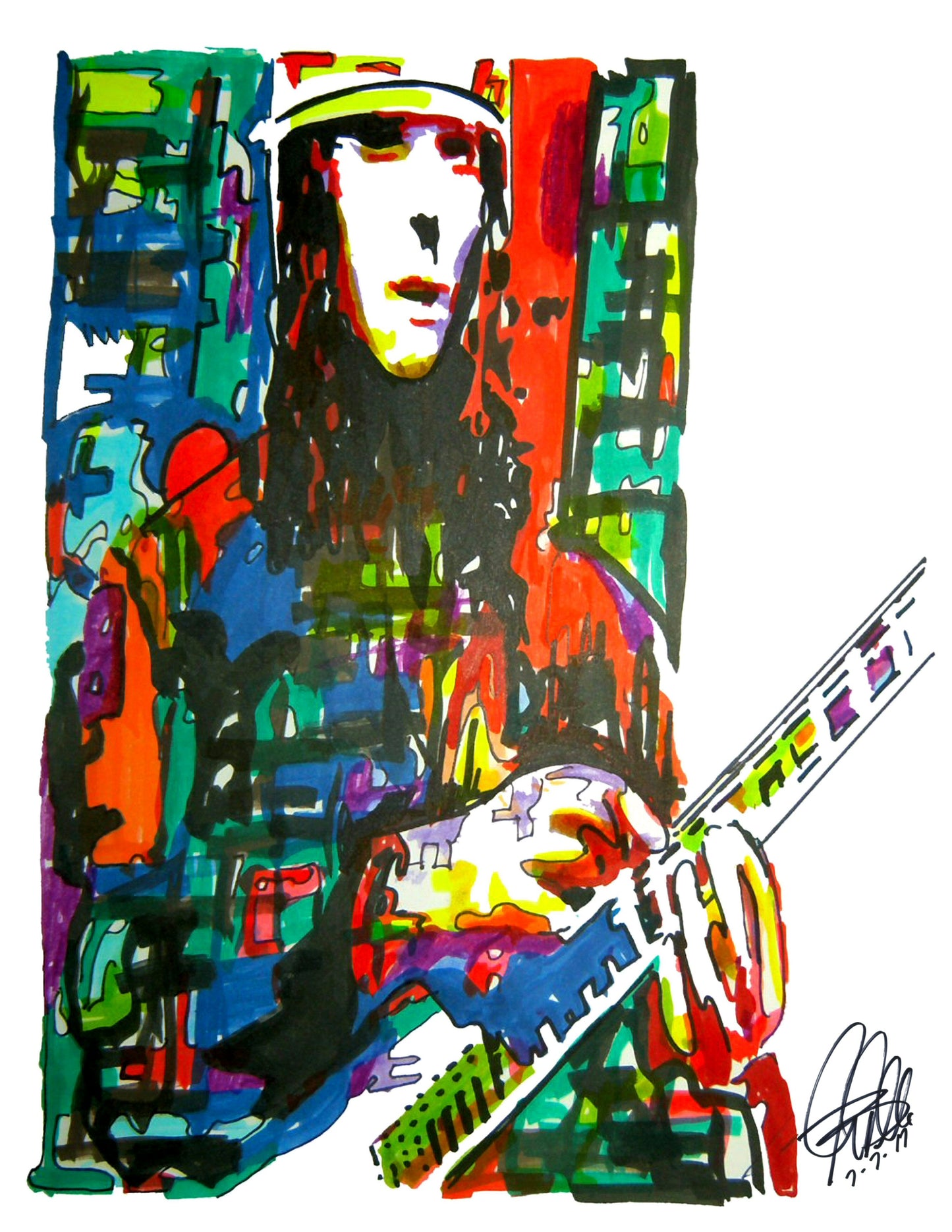 Buckethead Guns n Roses Rock Music Print Poster Wall Art 8.5x11