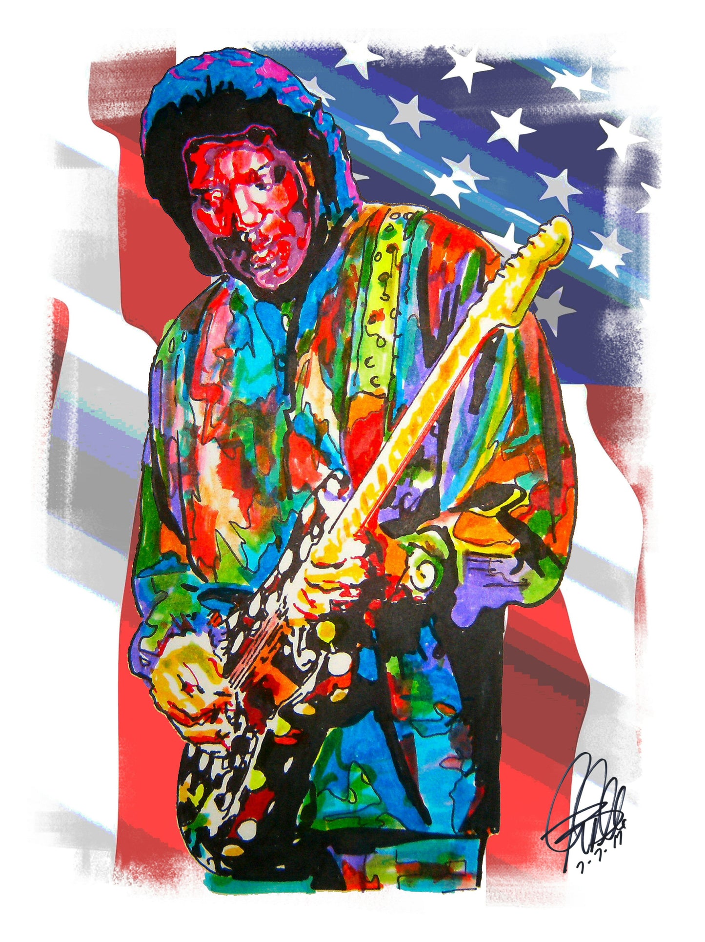 Buddy Guy Singer Guitar Blues Music Poster Print Wall Art 8.5x11