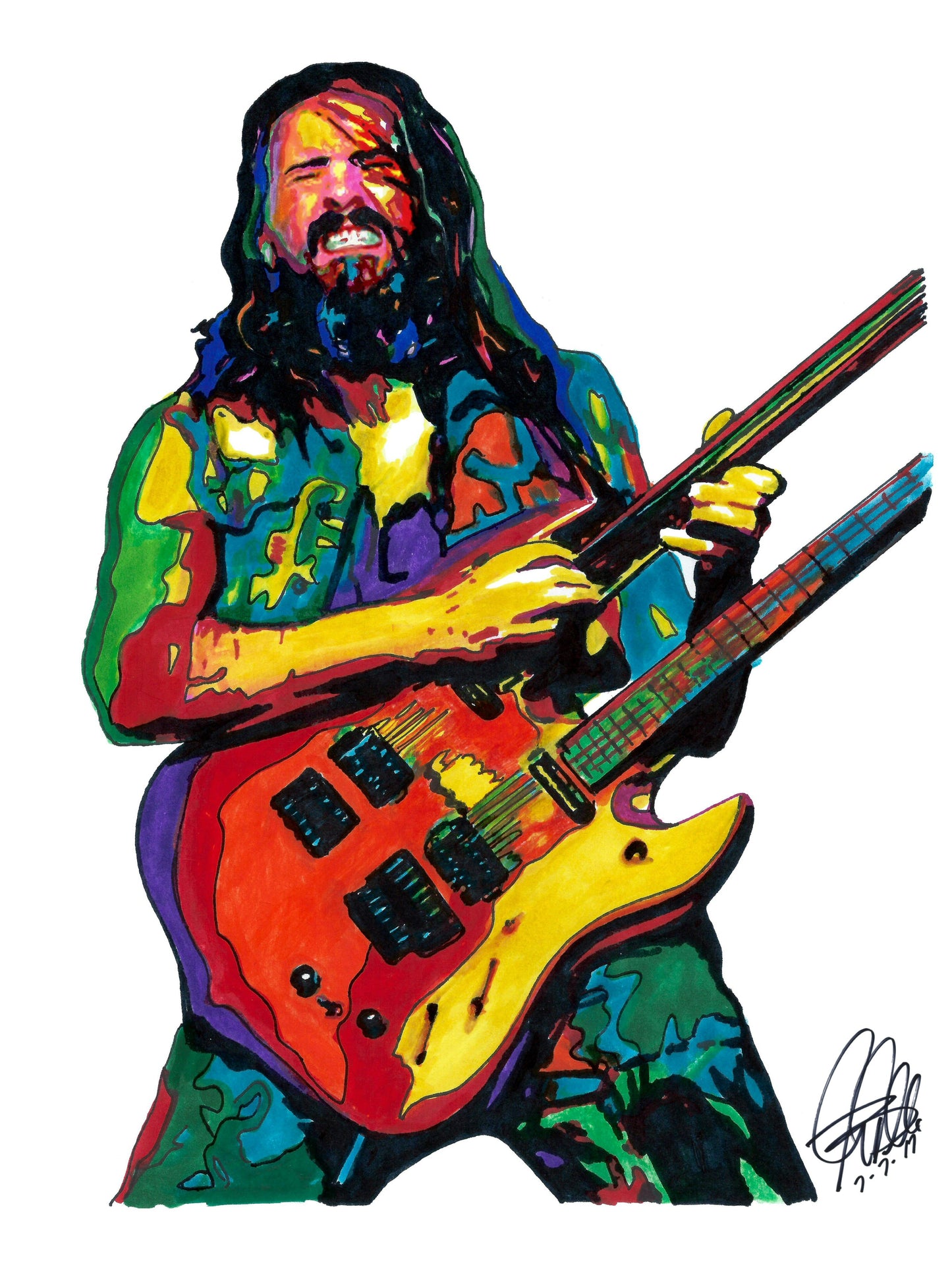 Ron Bumblefoot Thal Guitar Metal Rock Music Poster Print Wall Art 18x24