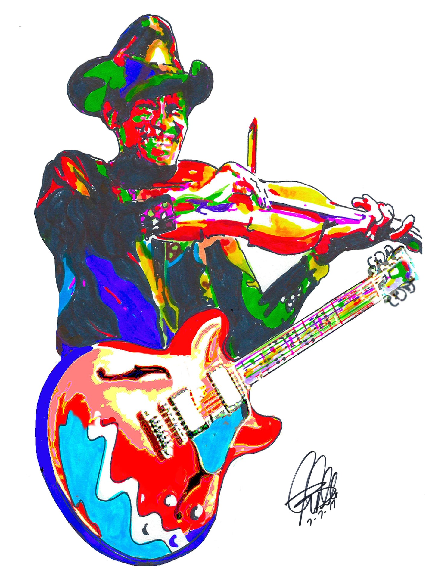 Clarence Gatemouth Brown Blues Music Poster Print Wall Art 8.5x11