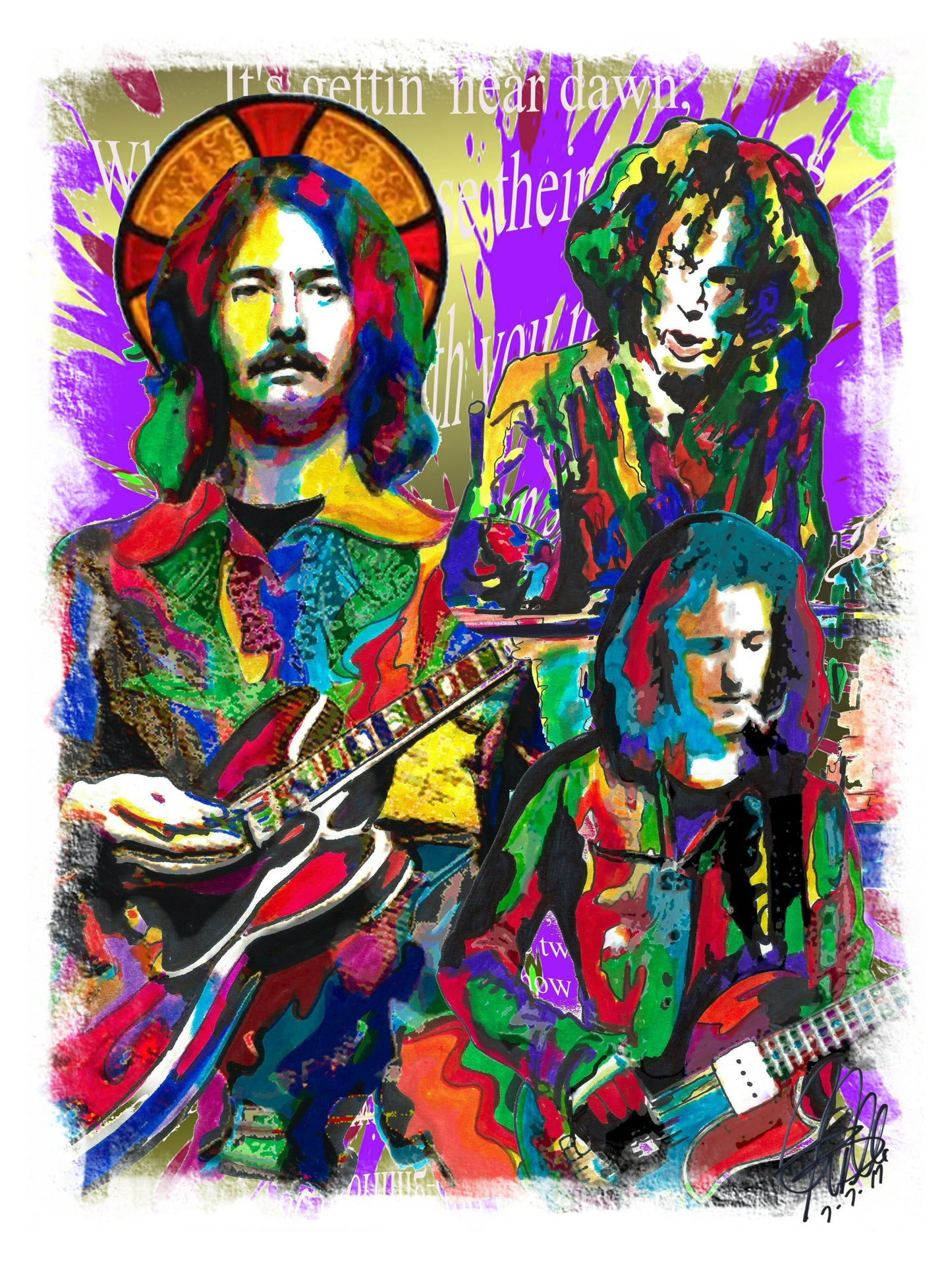 Cream Clapton Bruce Baker Rock Music Poster Print Wall Art 18x24