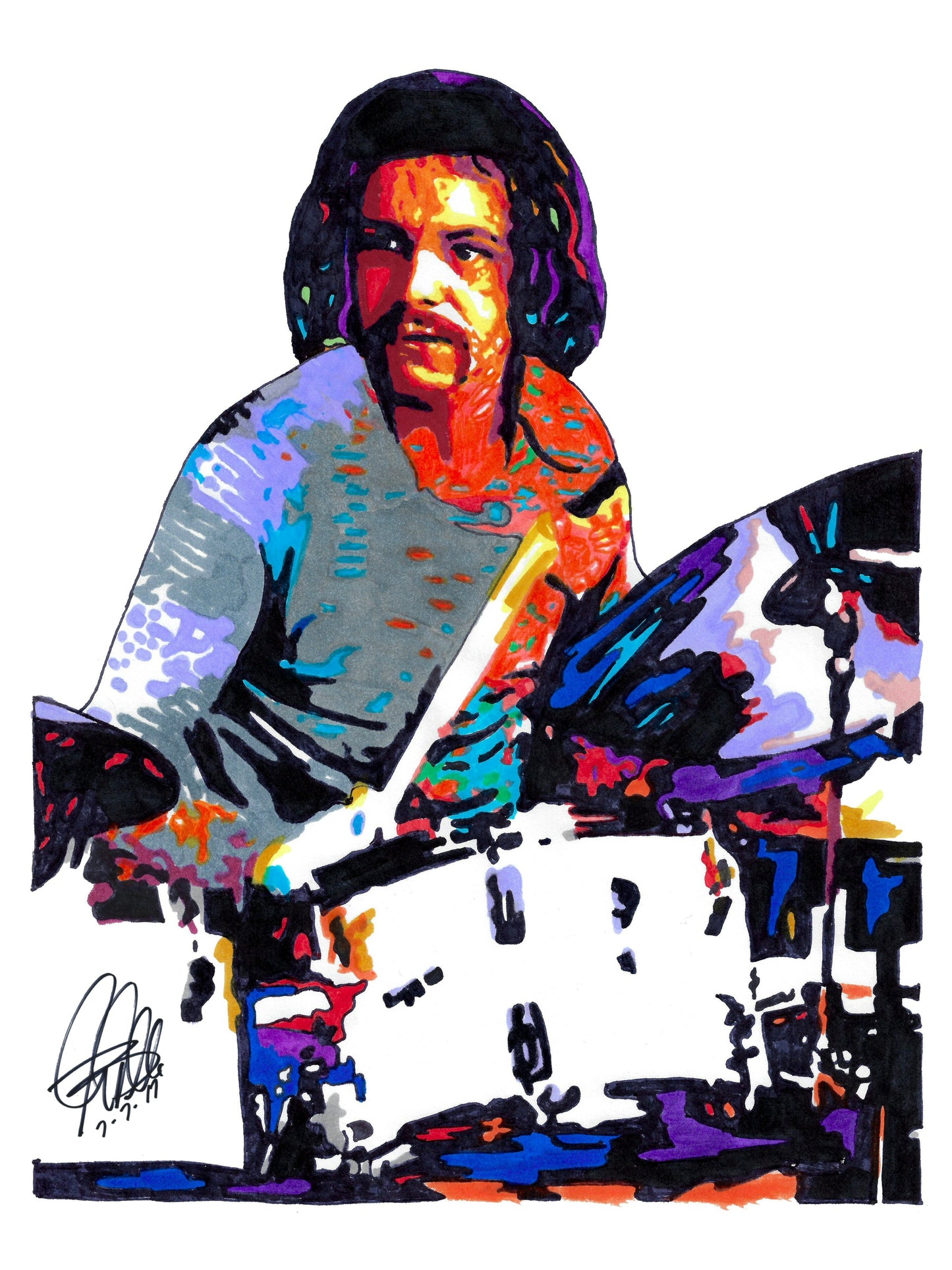 Danny Seraphine Chicago Drummer Rock Music Poster Print Wall Art 18x24