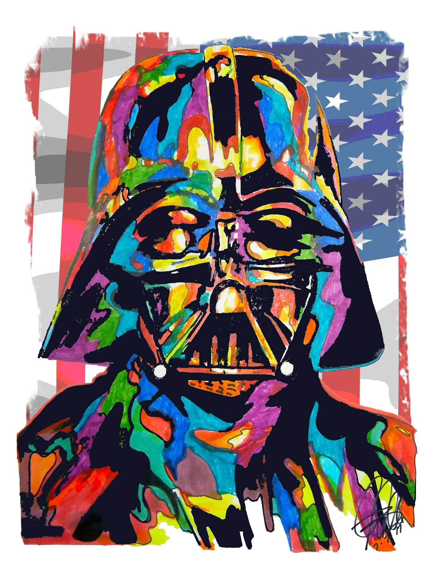 Darth Vader Star Wars Film Print Poster Wall Art 18x24