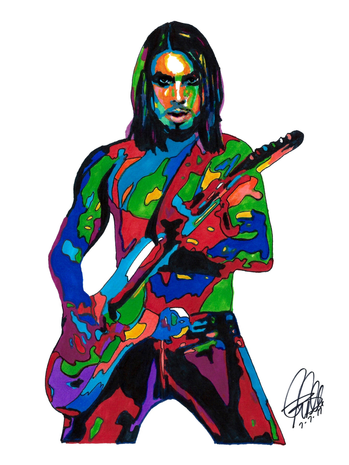 Dave Navarro Jane's Addiction Rock Music Poster Print Wall Art 18x24