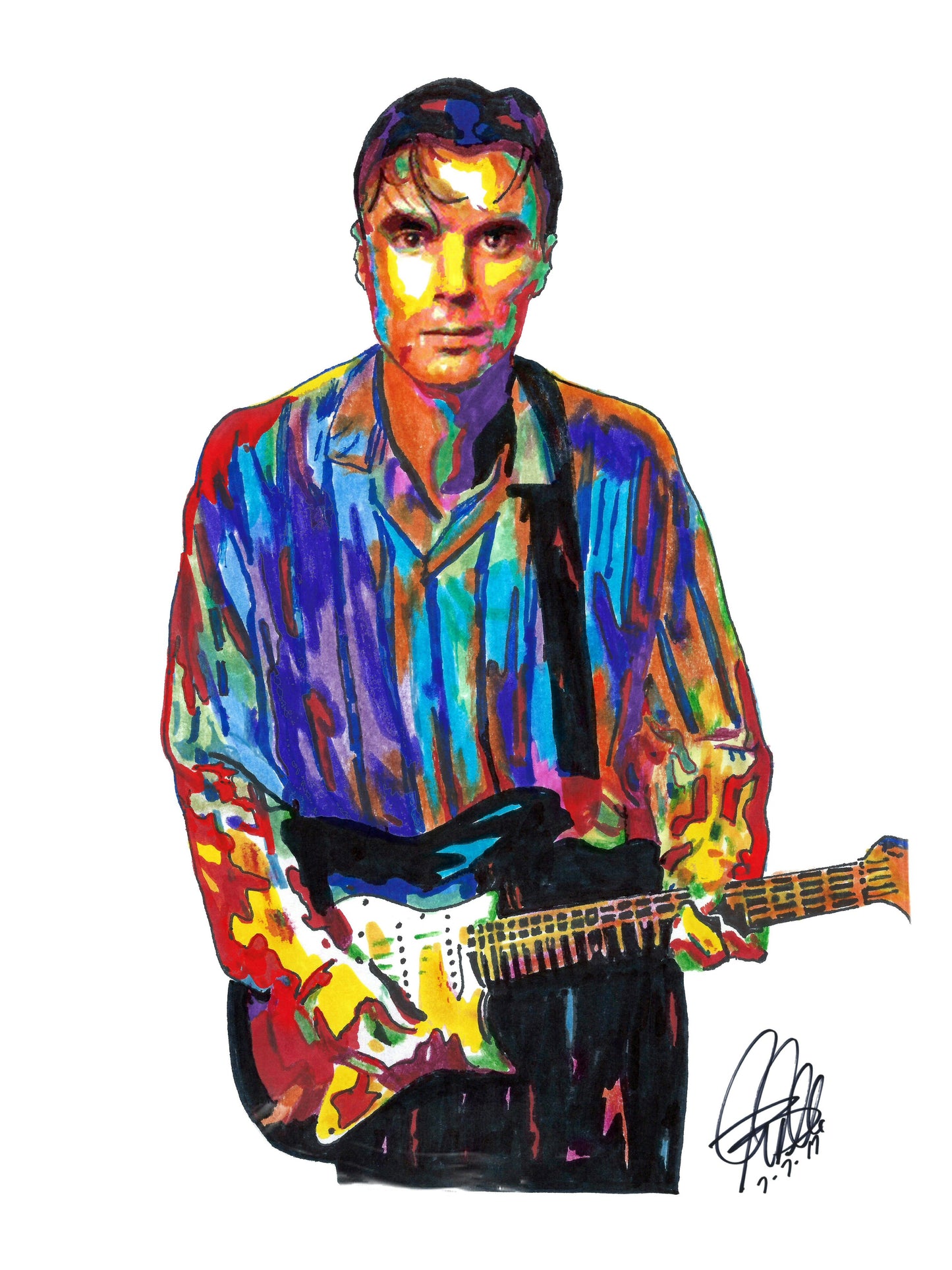 David Byrne Talking Heads Wild Life Rock Music Poster Print Wall Art 8.5x11