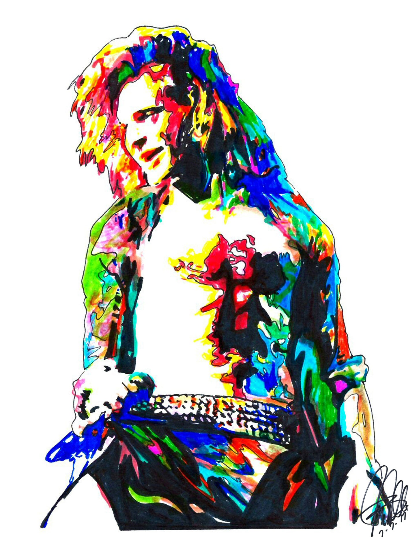 David Lee Roth Van Halen Rock Music Poster Print Wall Art 18x24