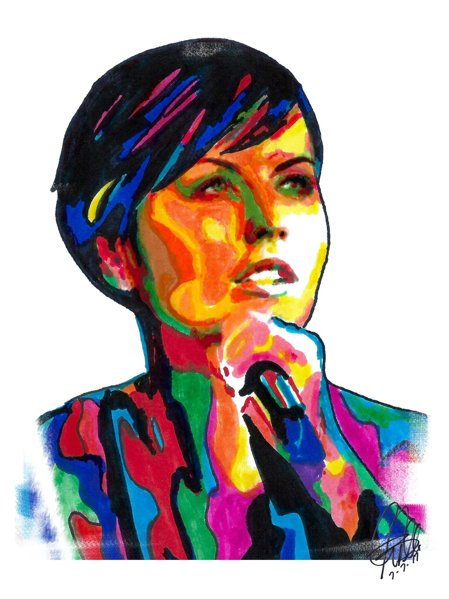 Dolores ORiordan The Cranberries Singer Rock Music Poster Print Wall Art 8.5x11