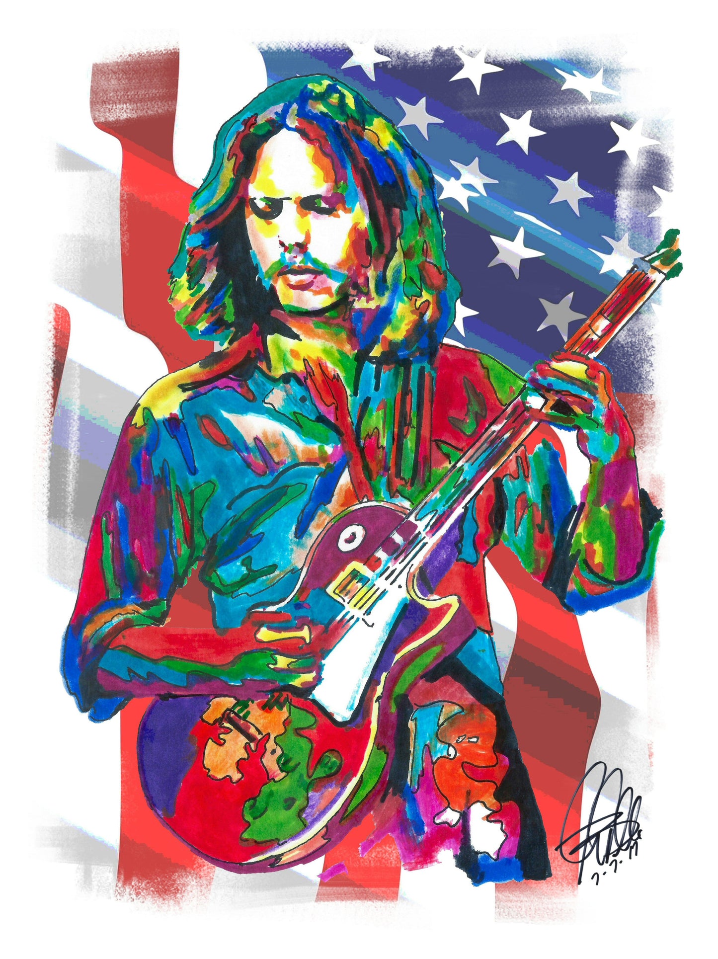 Don Felder Eagles Guitar American Rock Music Poster Print Wall Art 18x24