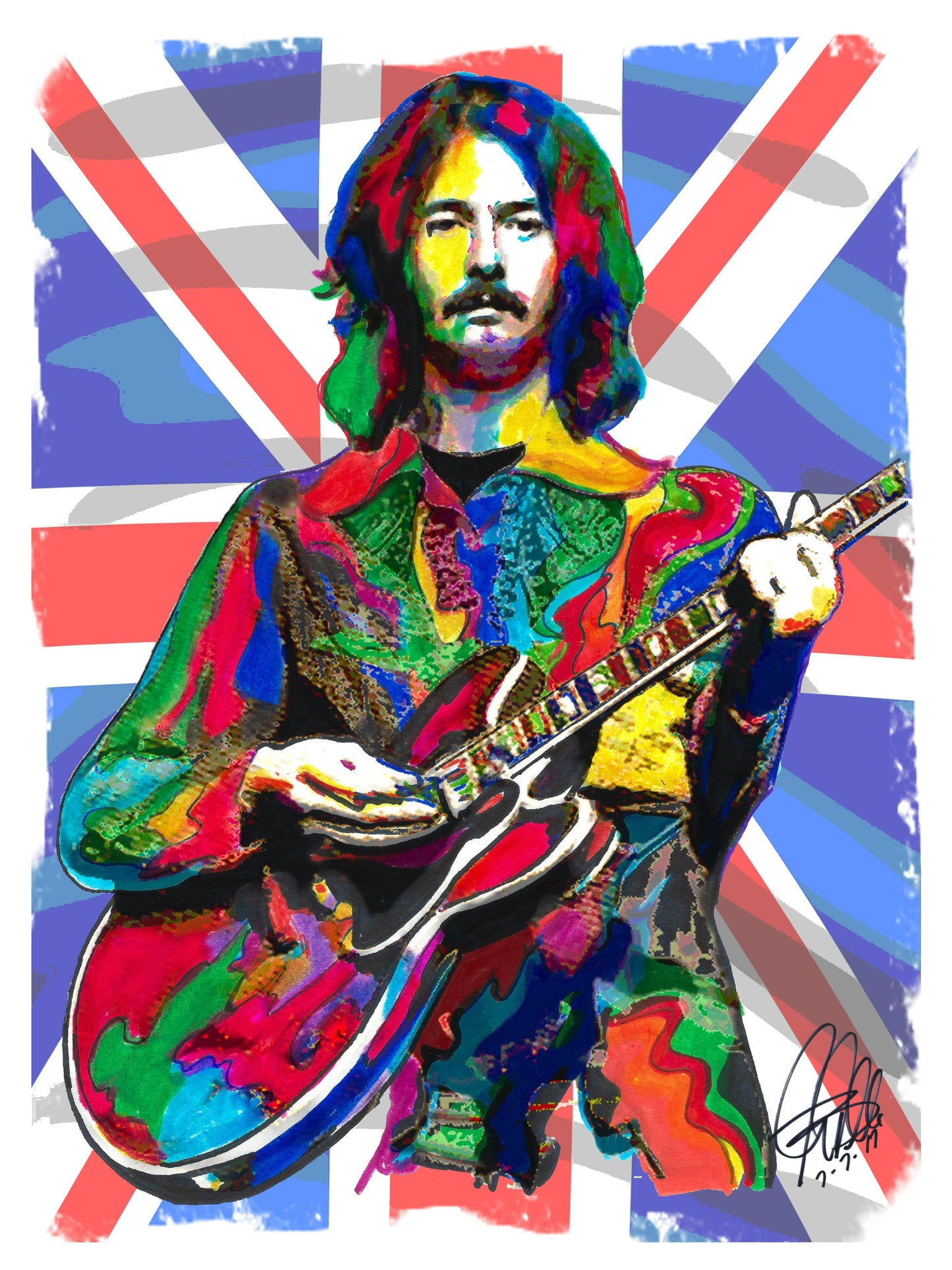 Eric Clapton Cream Blues Rock Guitar Music Poster Print Wall Art 18x24