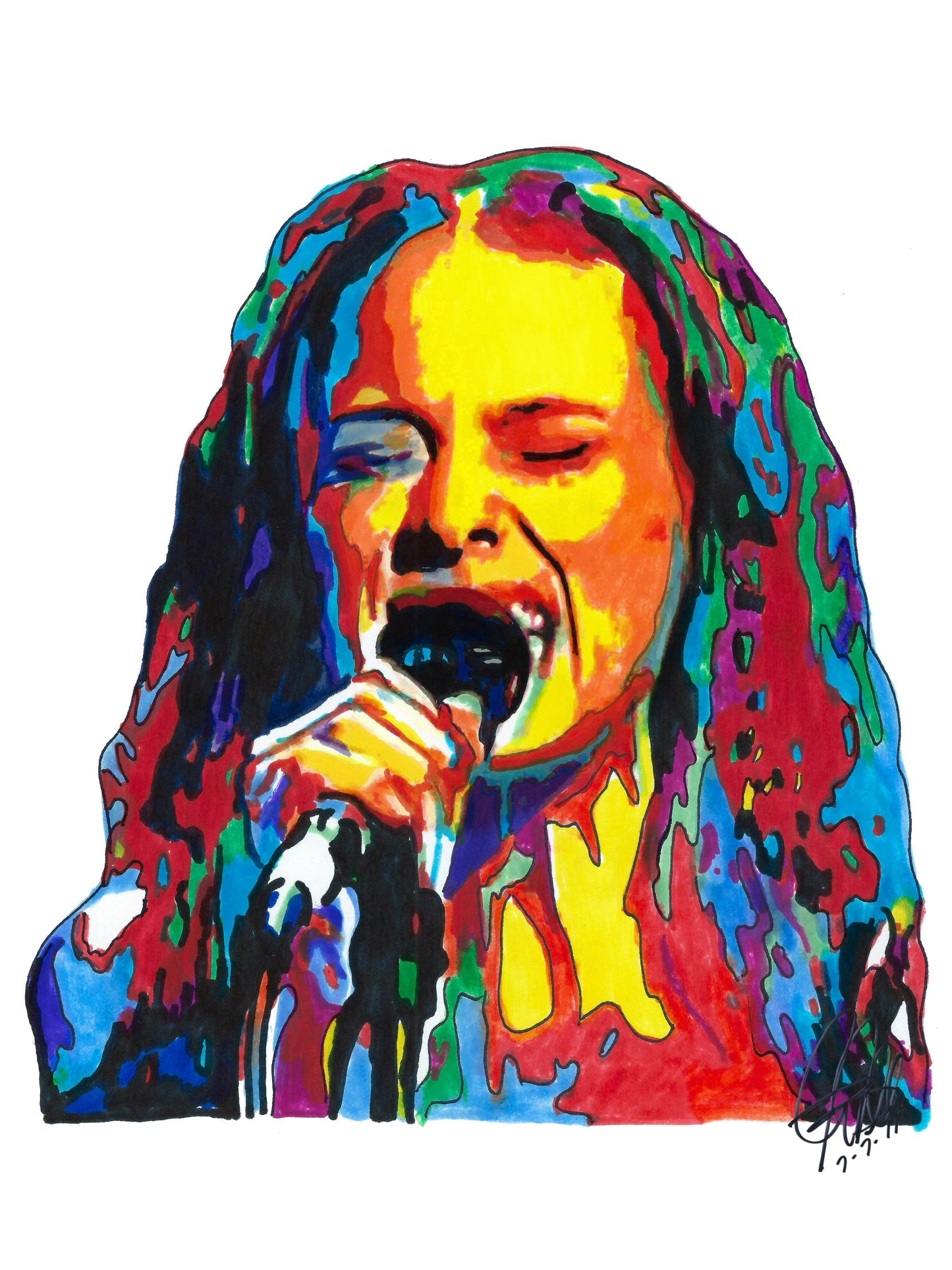 Fiona Apple Singer Piano Pop Art Music Poster Print Wall Art 8.5x11