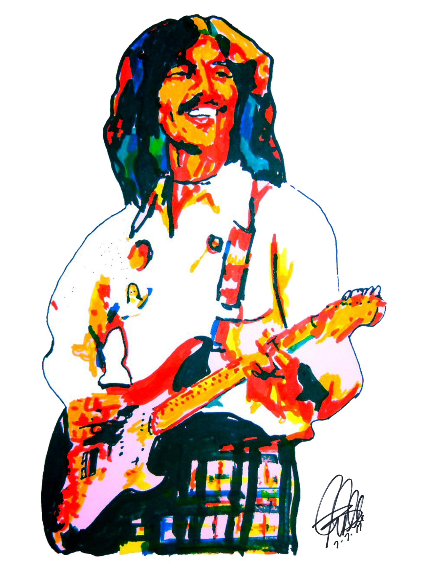 George Harrison The Beatles Singer Guitar Rock Music Poster Print 18x24