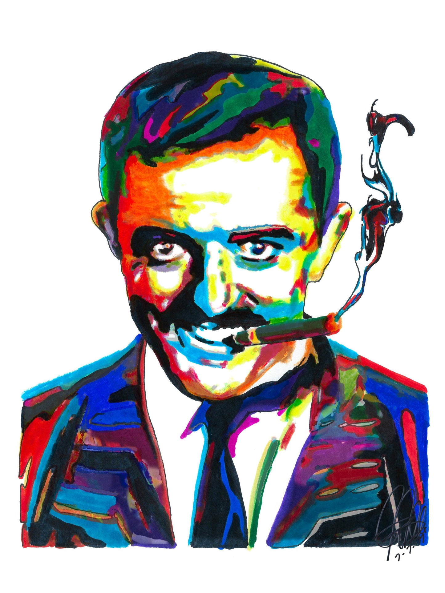 Gomez Addams The Addams Family John Astin TV Series Poster Print Wall Art 18x24