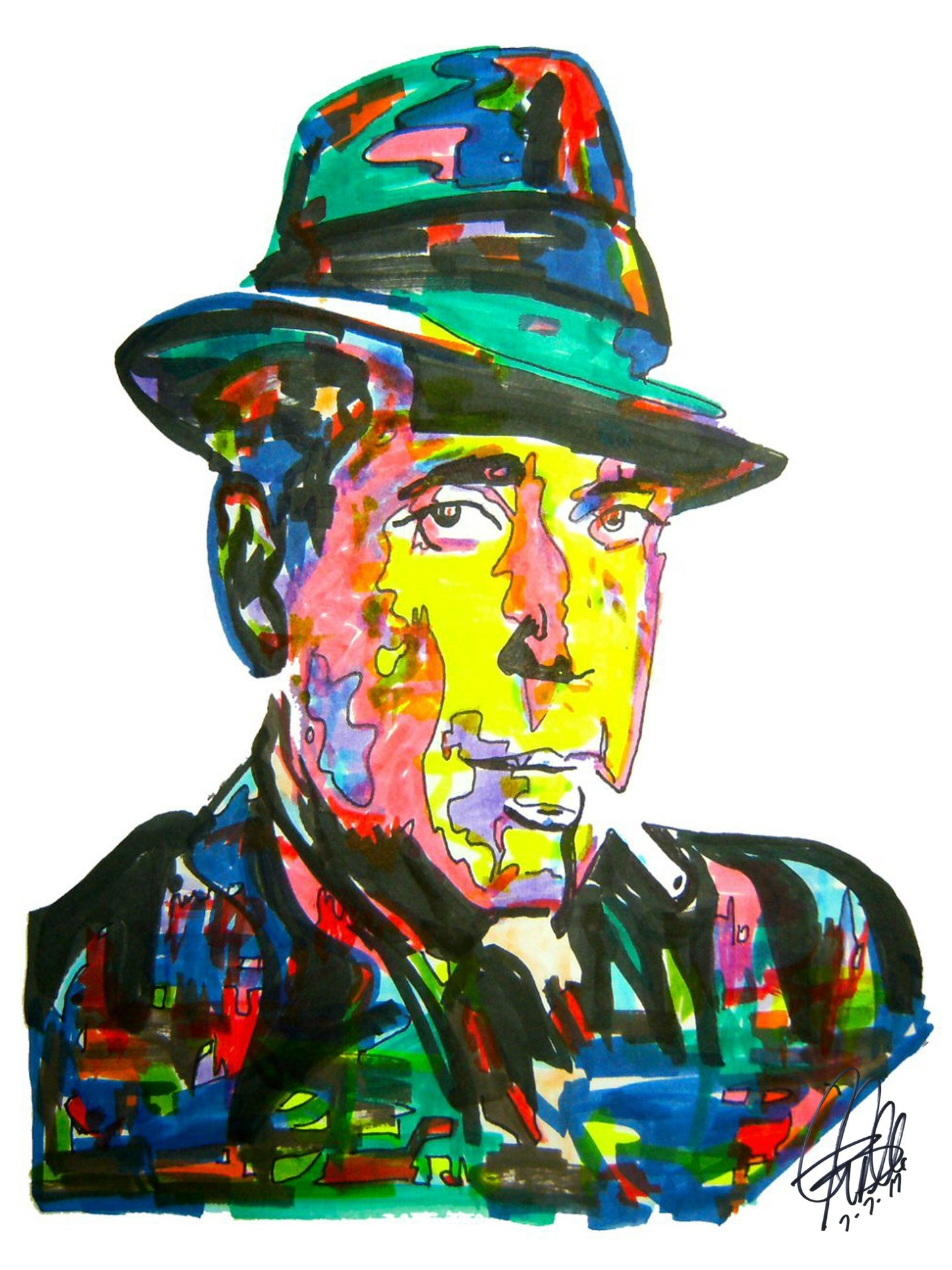 Humphrey Bogart Actor Poster Print Wall Art 18x24