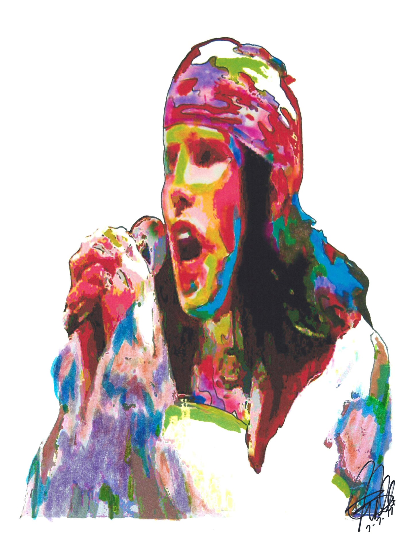 Ian Astbury The Cult Rock Music Poster Print Wall Art 8.5x11