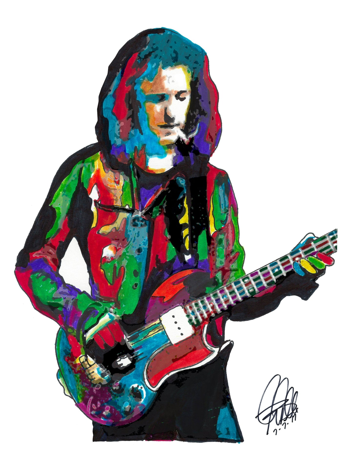 Jack Bruce of Cream Bass Guitar Blues Rock Music Poster Print Wall Art 18x24