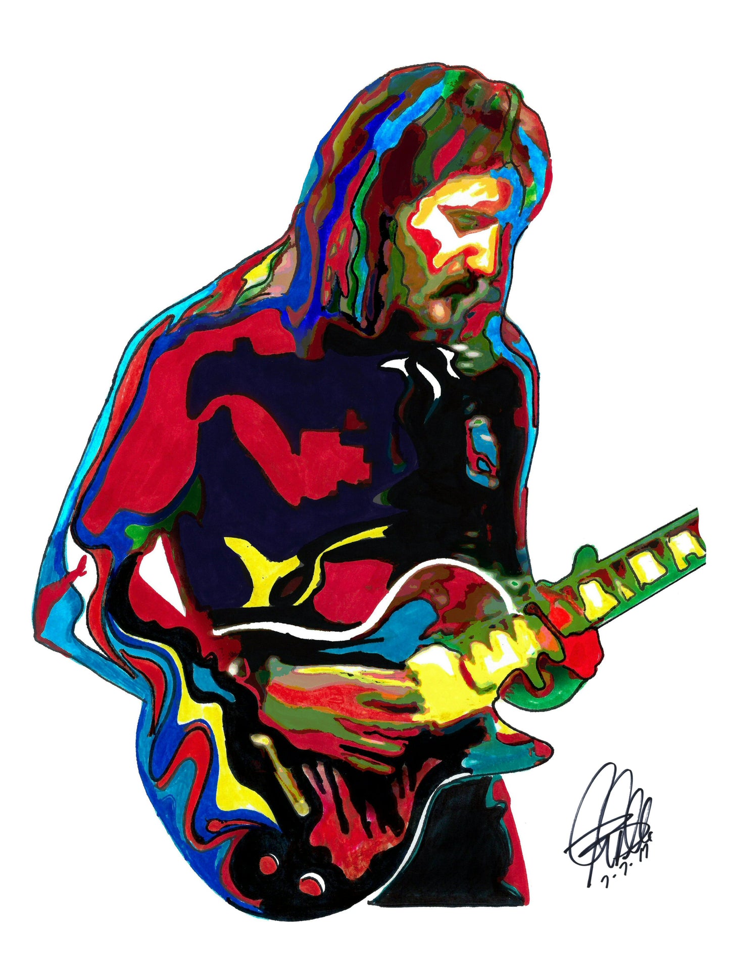 Jan Akkerman Focus Guitar Rock Music Poster Print Wall Art 18x24