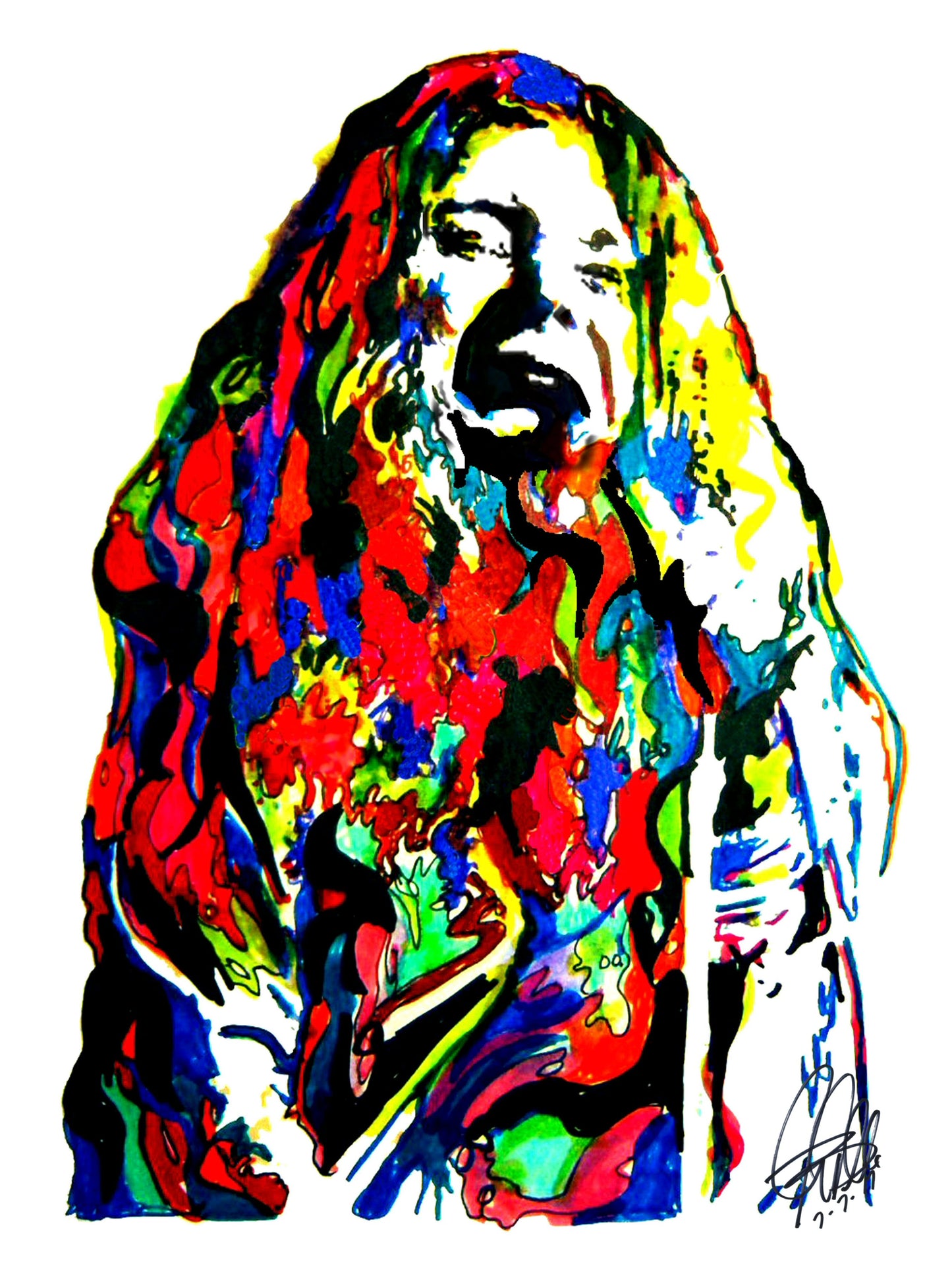 Janis Joplin Big Brother the Holding Company Music Print Poster Wall Art 18x24