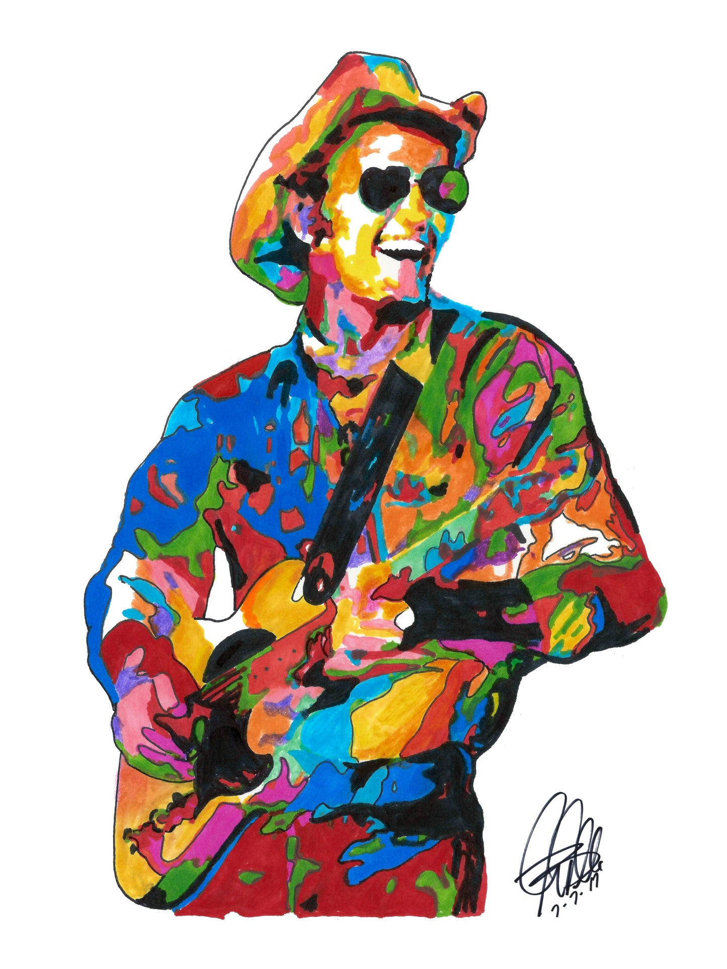 Jerry Reed Singer Guitar Country Rock Music Poster Print Wall Art 18x24