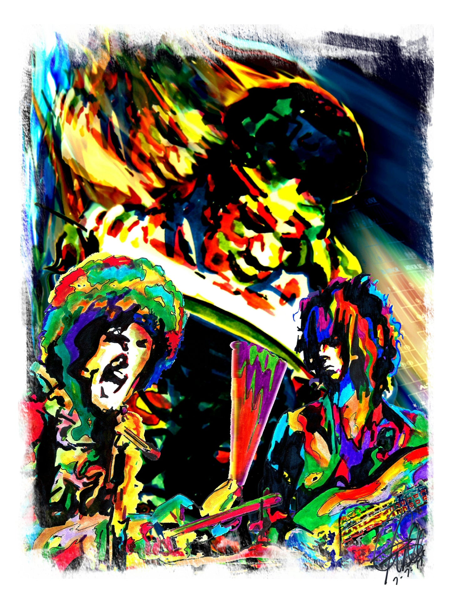 The Jimi Hendrix Experience Blues Hard Rock Music Poster Print Wall Art 18x24