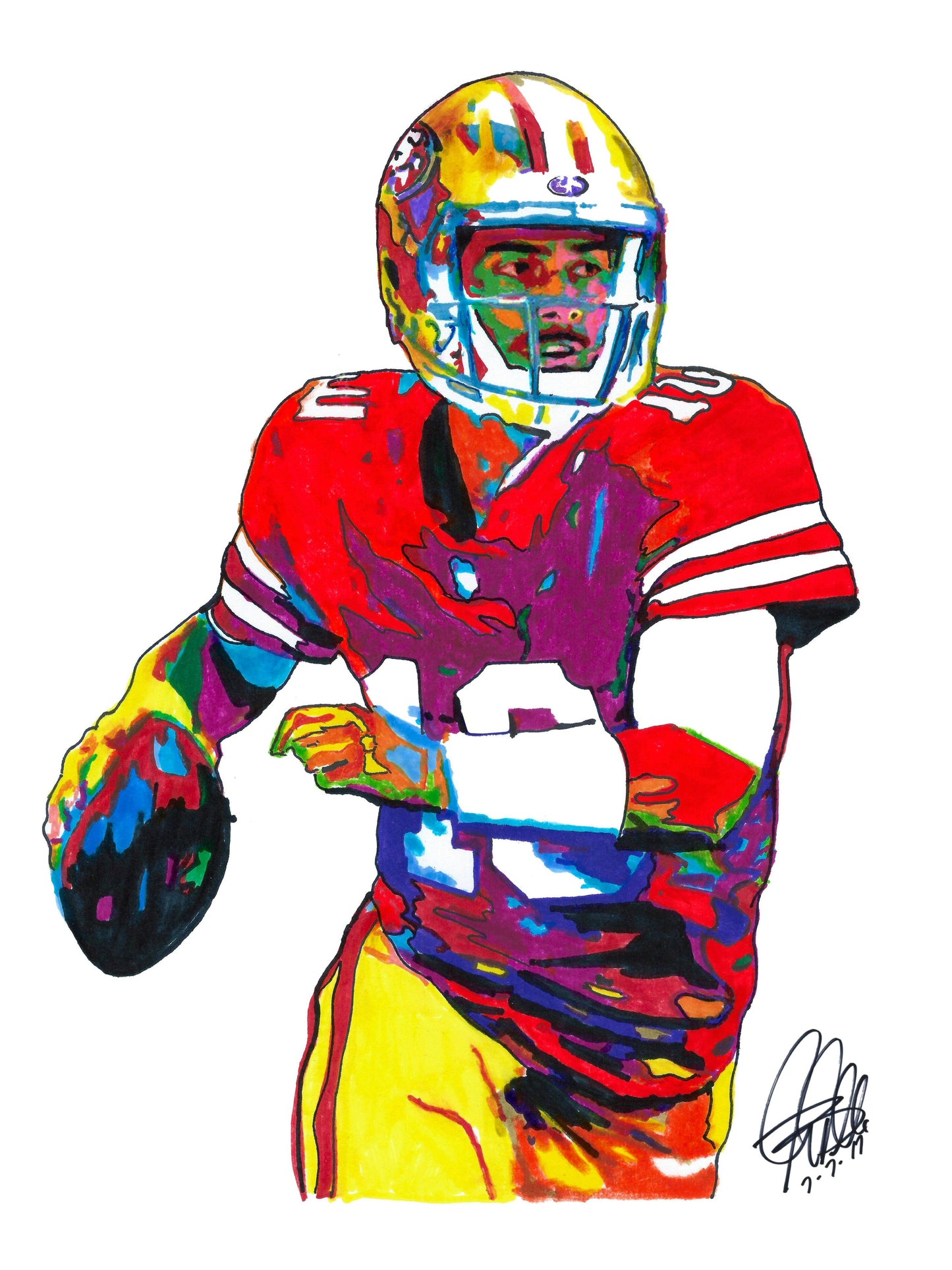 Jimmy Garoppolo San Francisco 49ers Football Sports Poster Print Wall Art 18x24